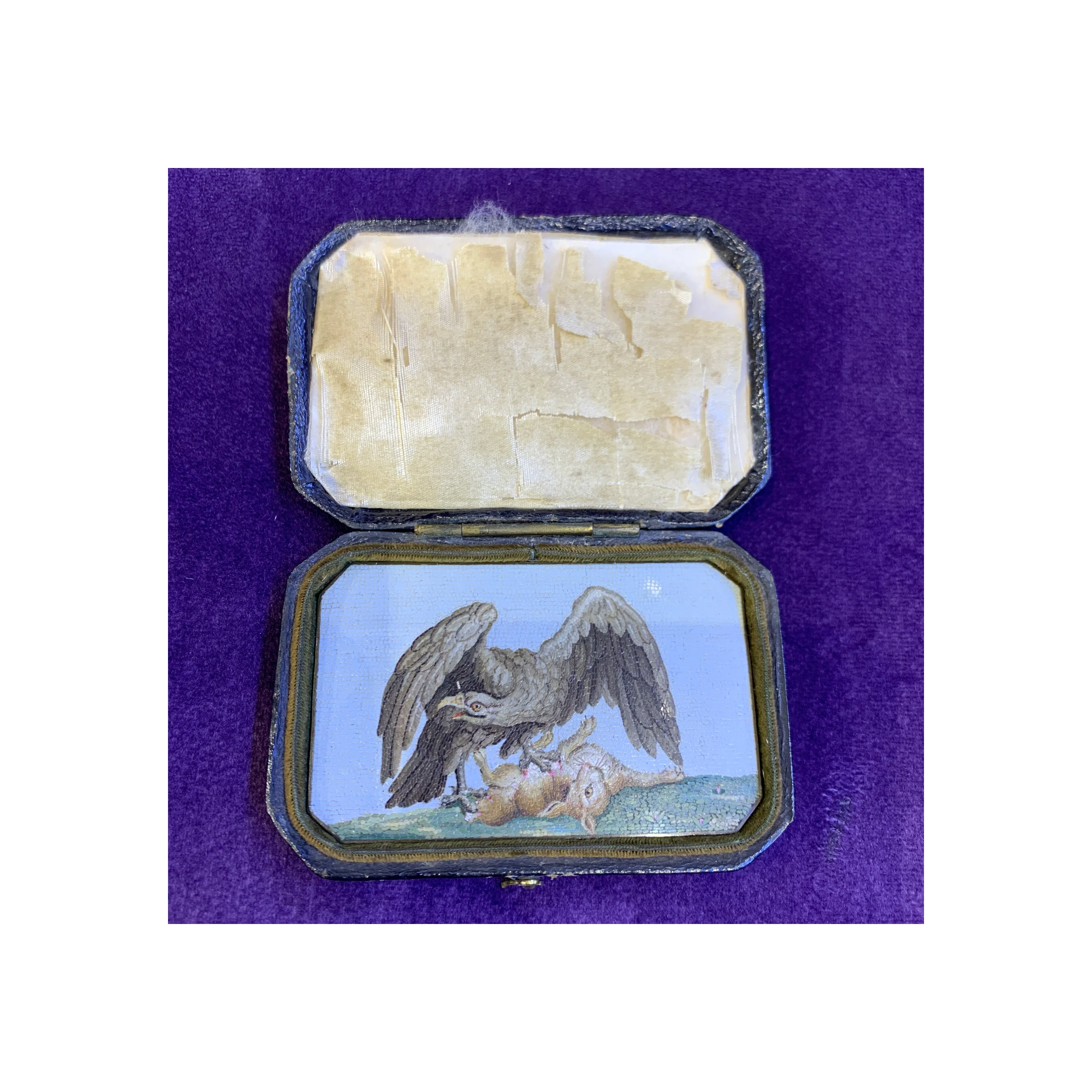 18th Century Hunting Eagle Micro Mosaic Plaque - Image 10
