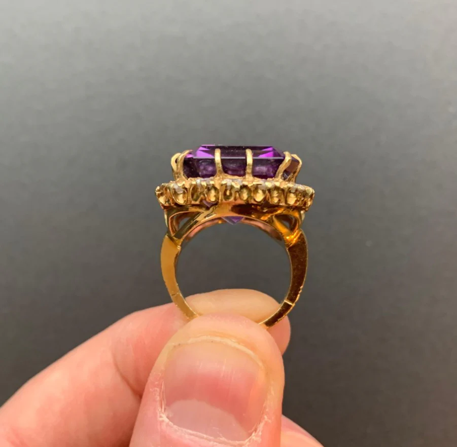 Amethyst Cocktail Ring - Image 3