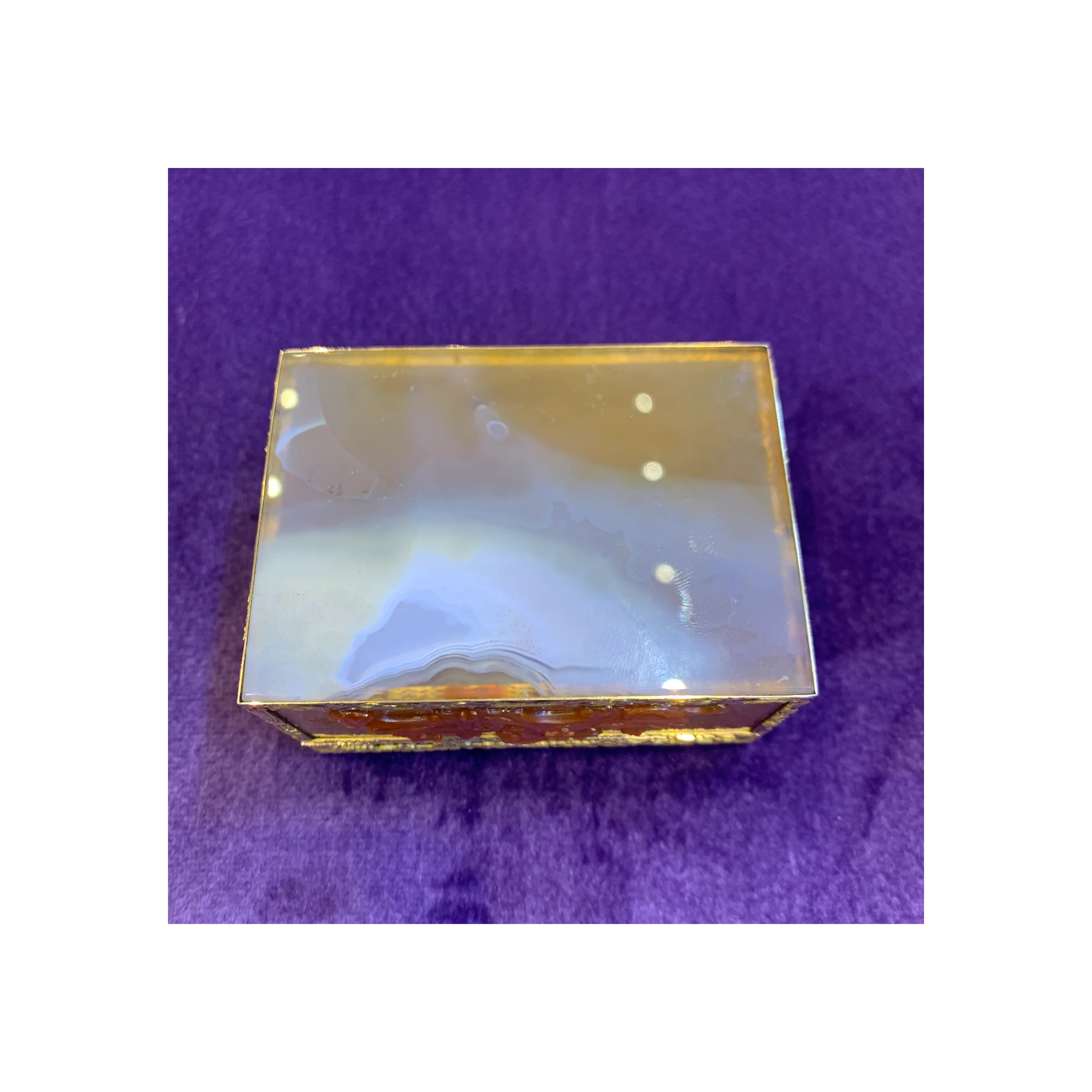 Antique Carved Agate Snuff Box - Image 14