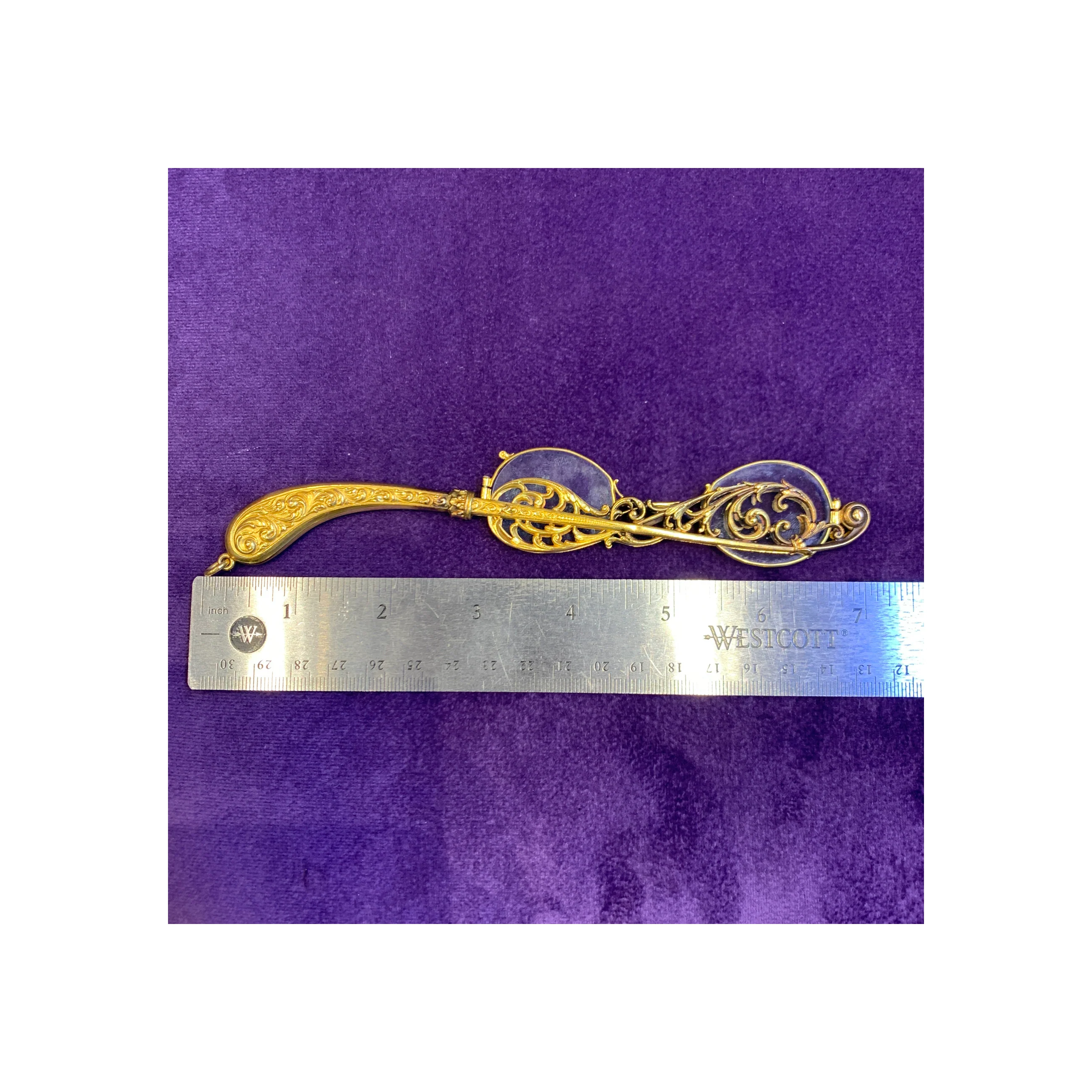 Antique Gold Lorgnette - Image 10