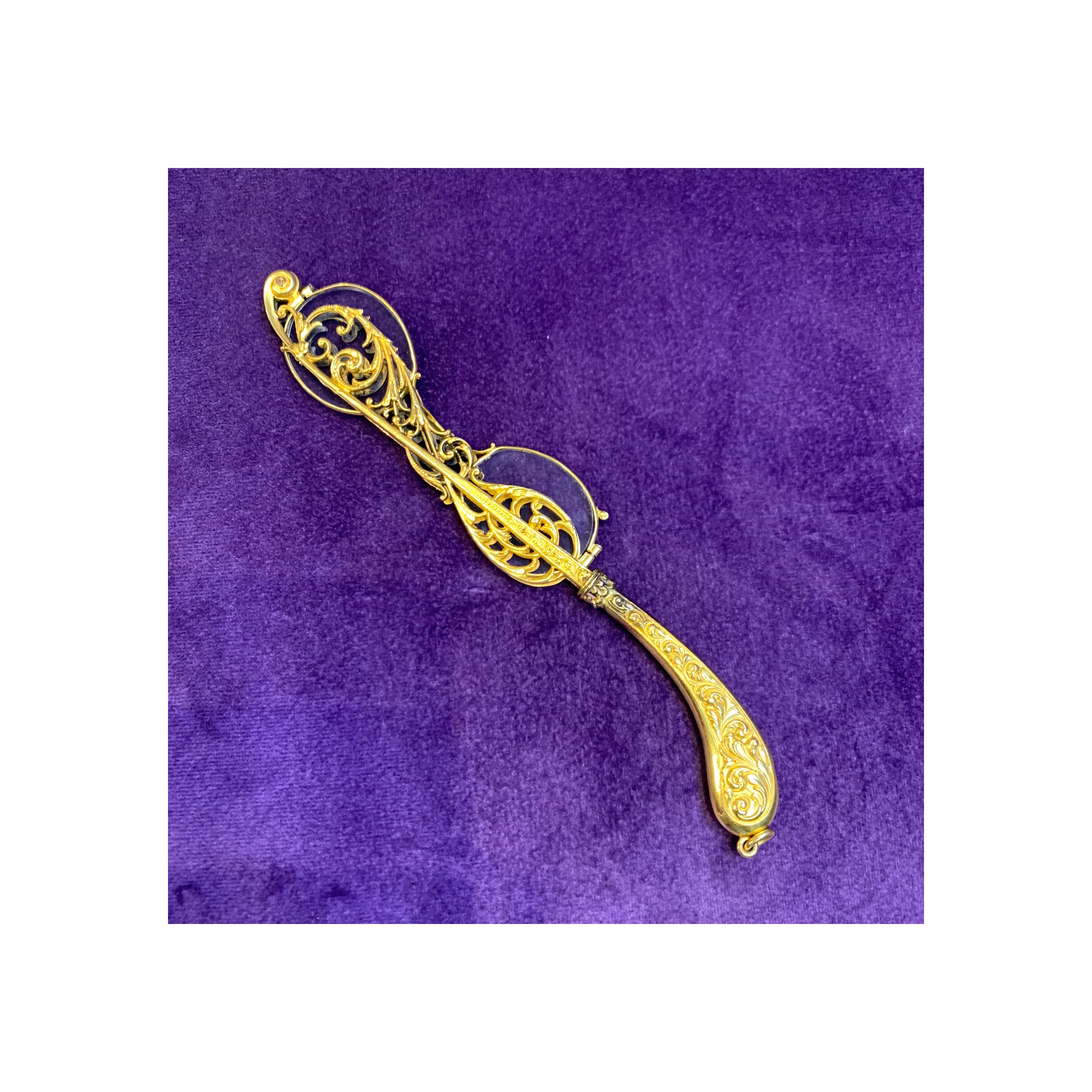 Antique Gold Lorgnette - Image 3