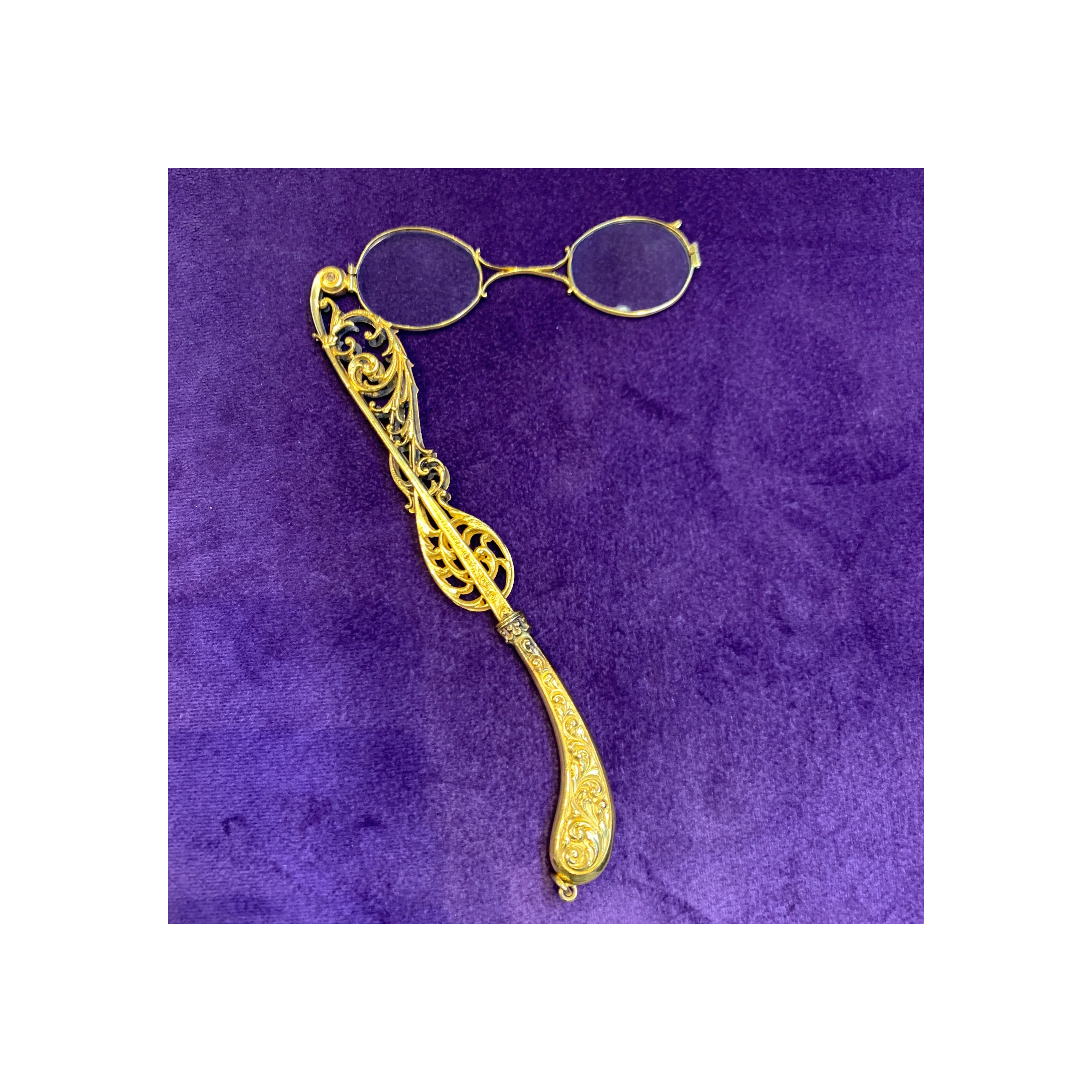 Antique Gold Lorgnette - Image 8