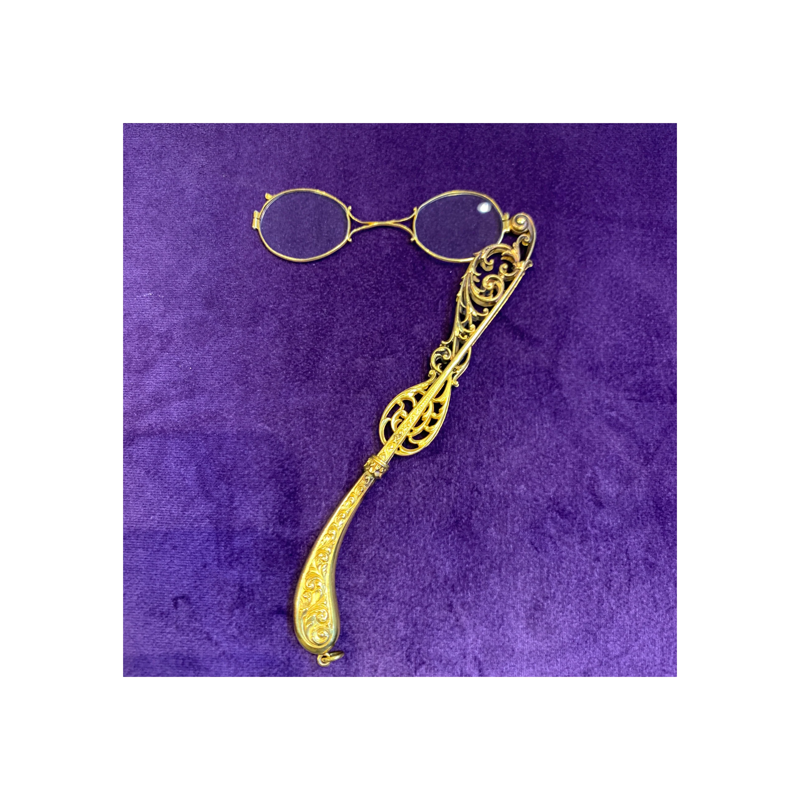 Antique Gold Lorgnette - Image 9