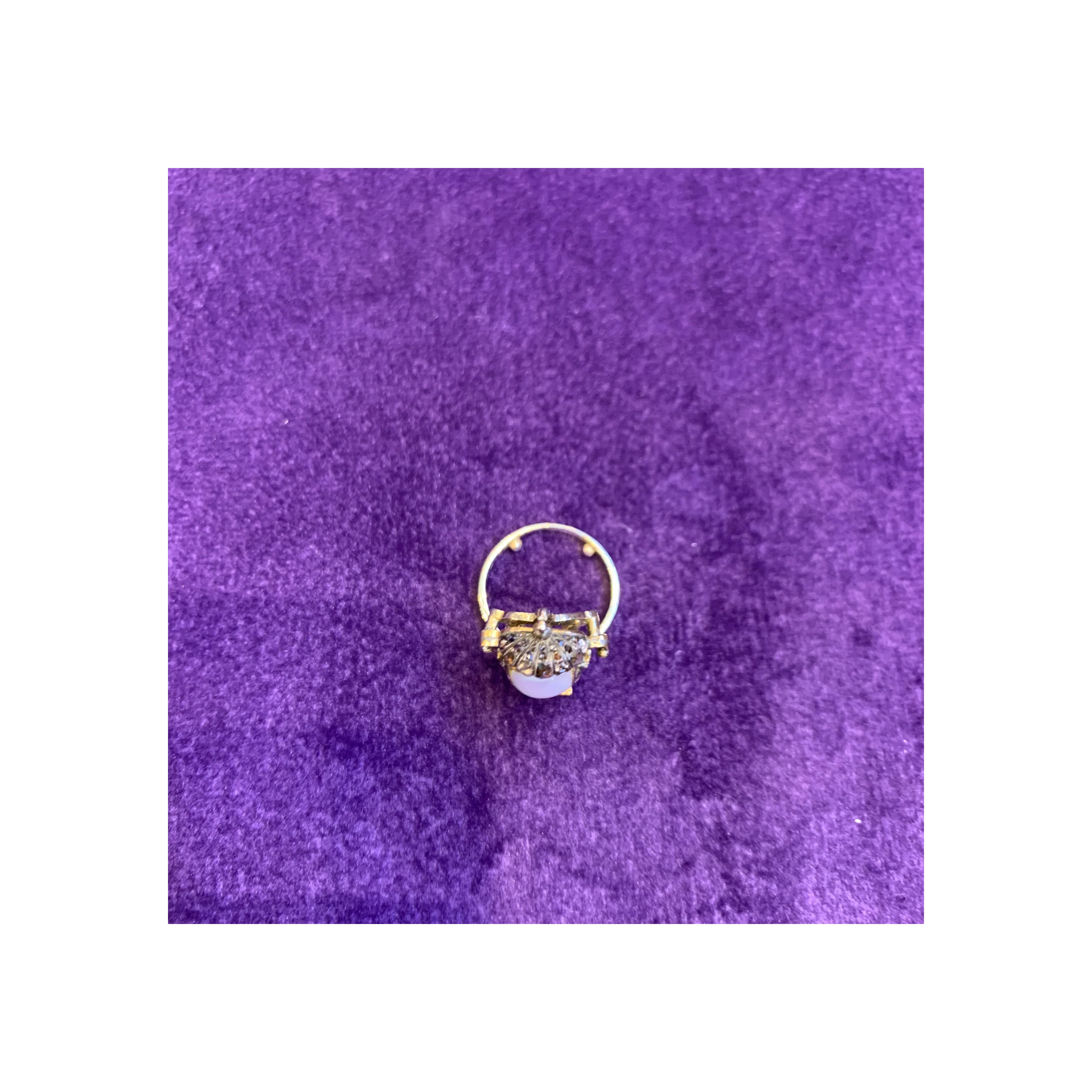 Antique Natural Pearl Ring - Image 2