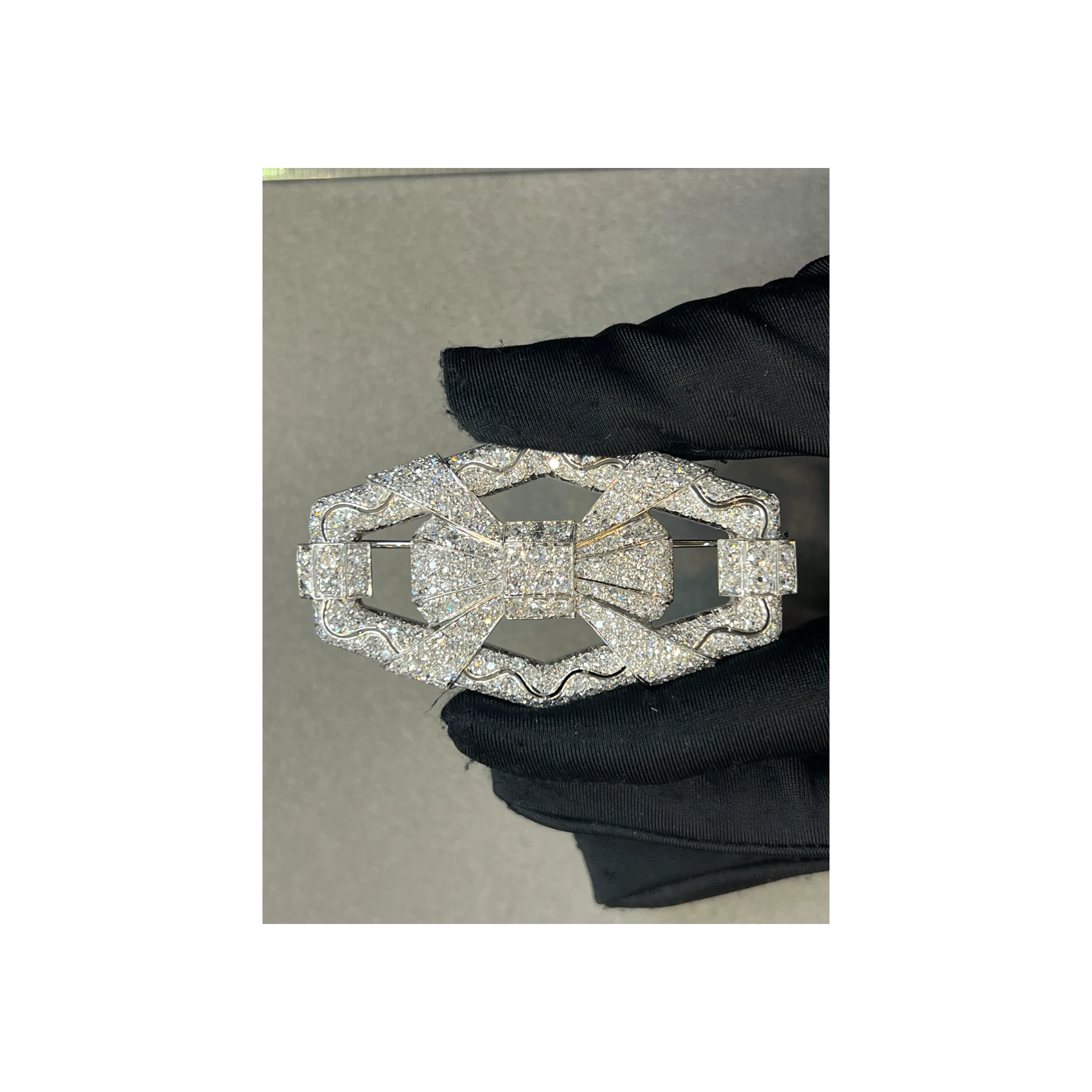 Art Deco Diamond Brooch - Image 2