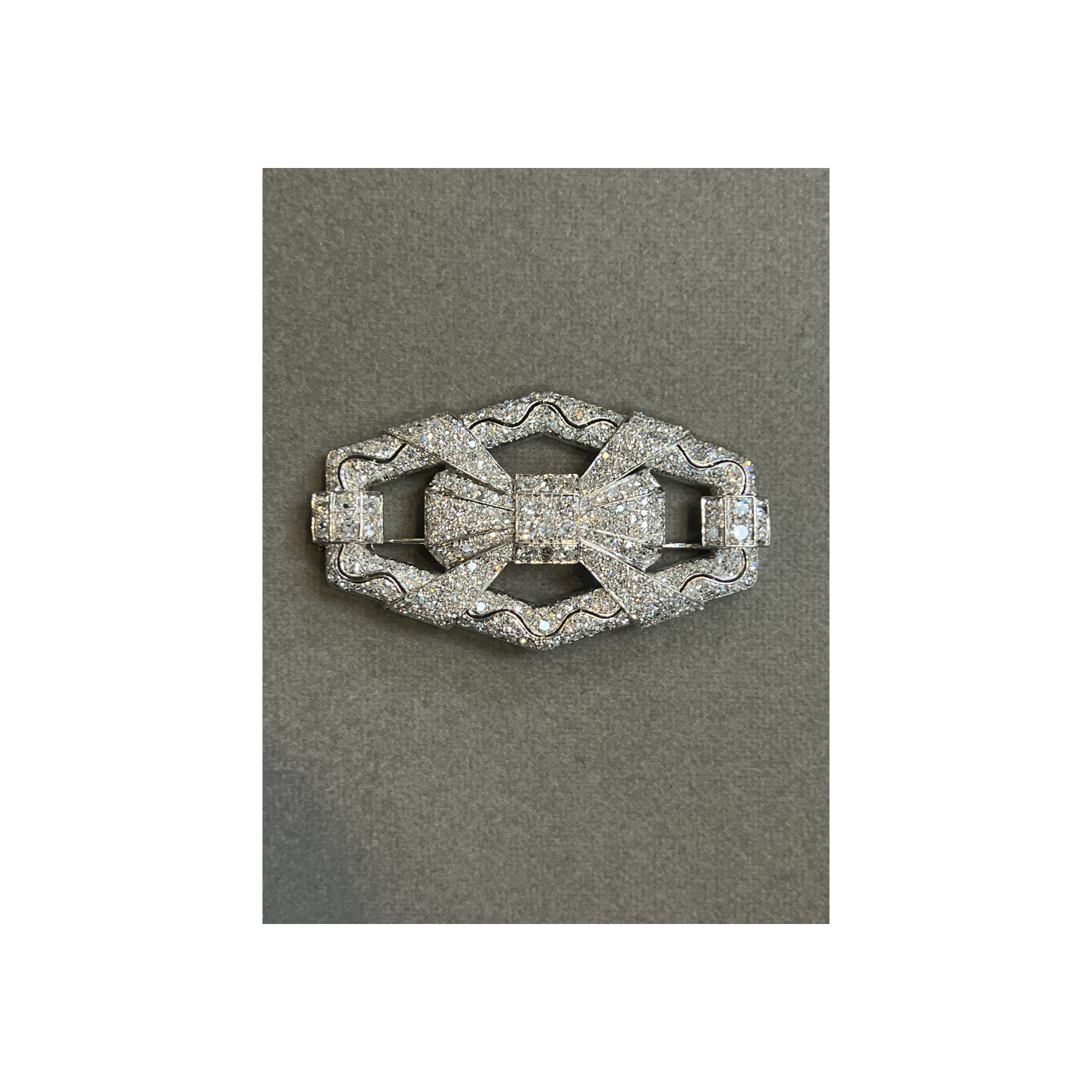 Art Deco Diamond Brooch - Image 4