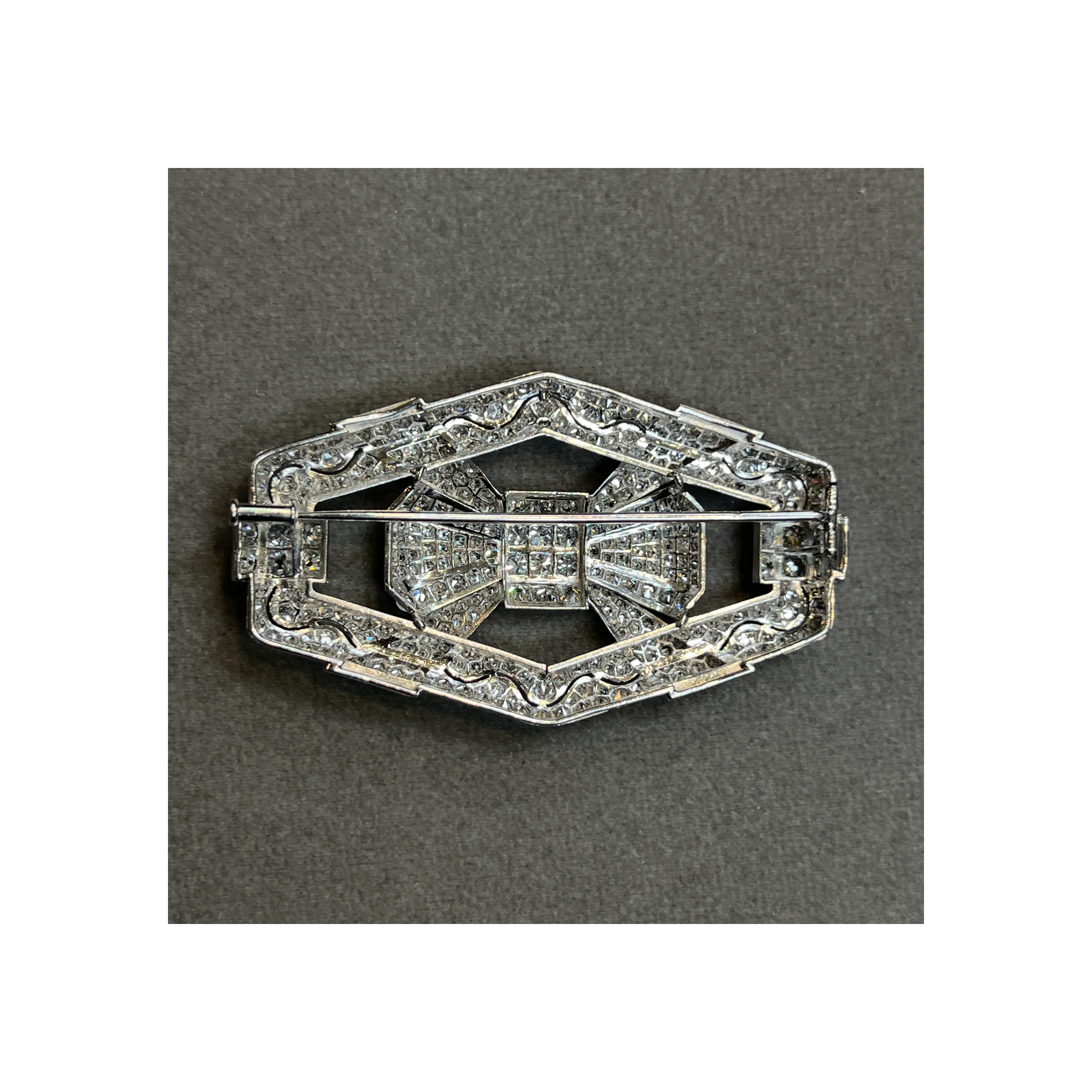 Art Deco Diamond Brooch - Image 5