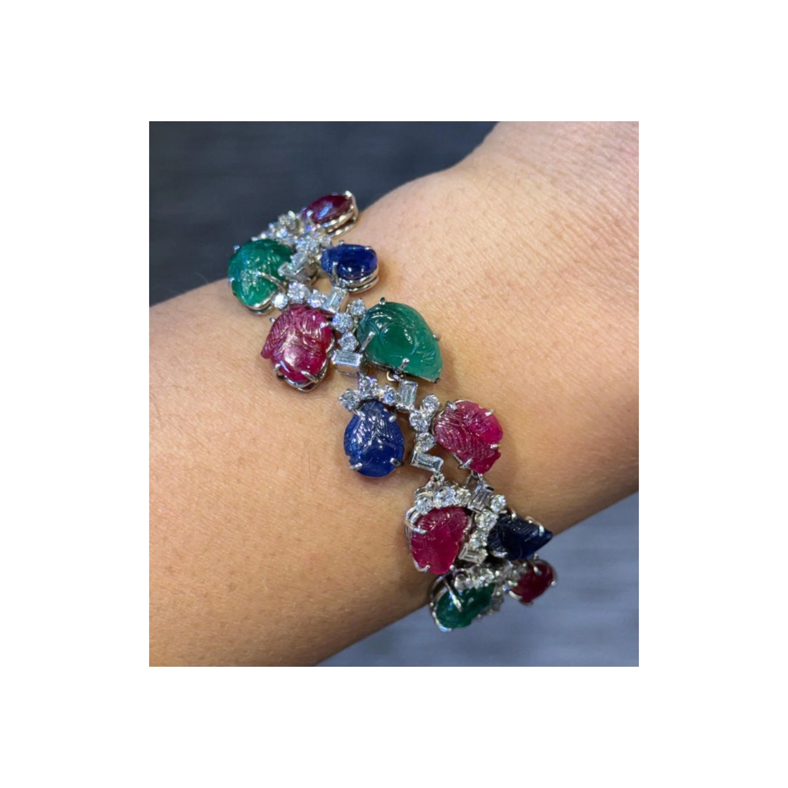 Art Deco Tutti Frutti Bracelet - Image 2