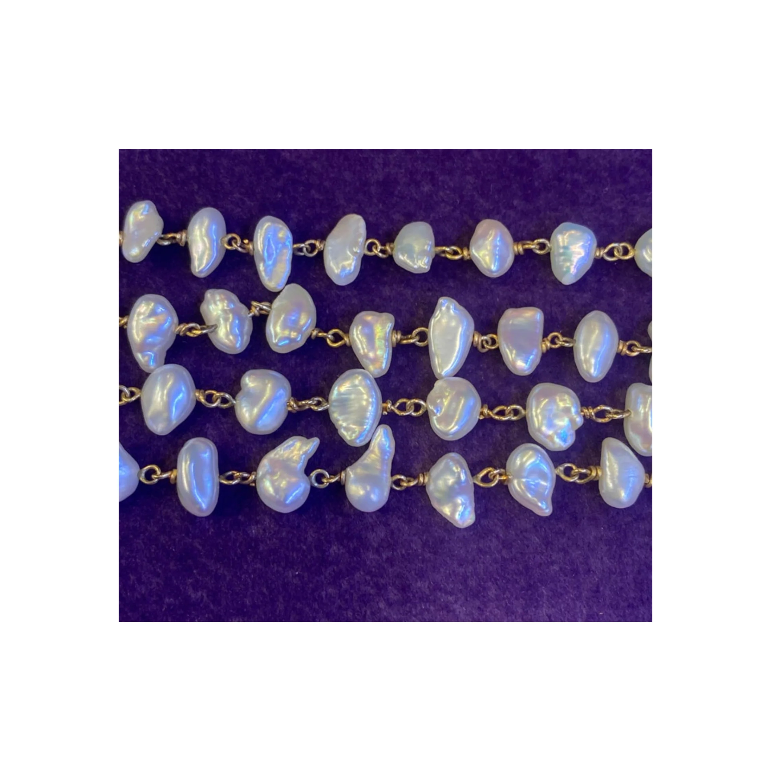 Baroque Cultured Pearl Strand Necklace - Image 7