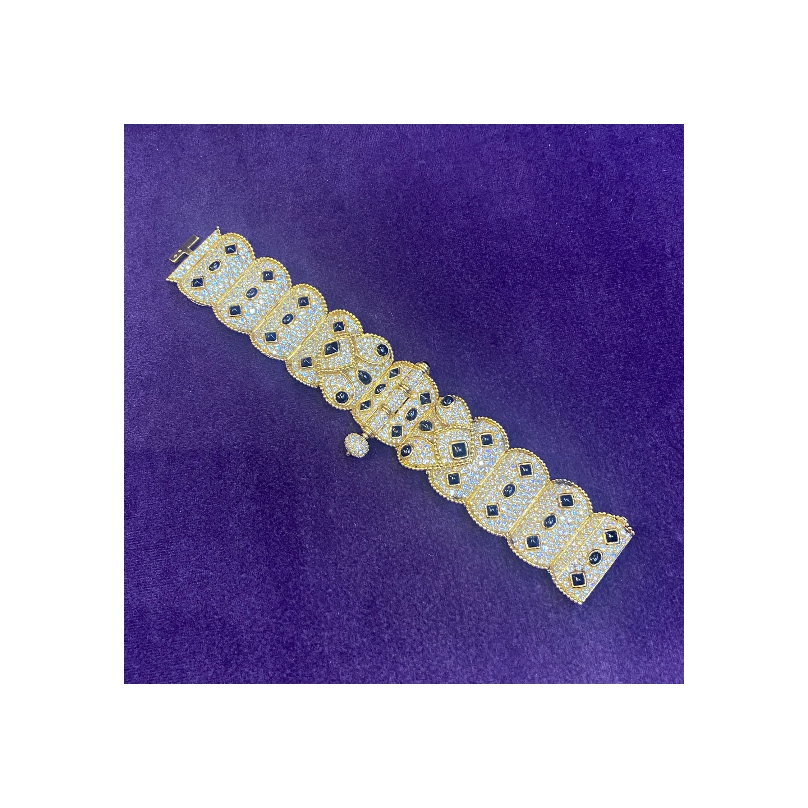 Boucheron Diamond & Onyx Gold Bracelet - Image 5