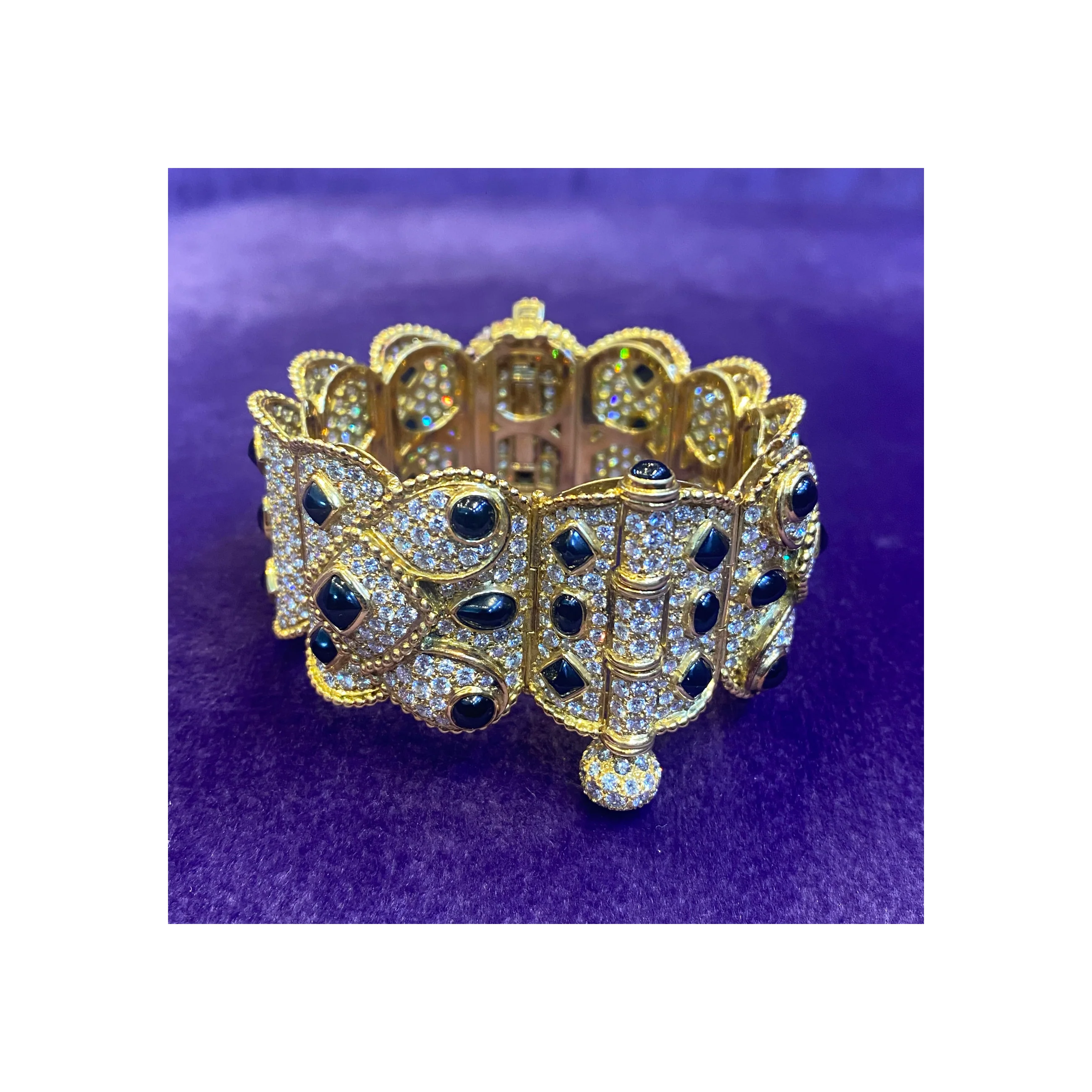 Boucheron Diamond & Onyx Gold Bracelet - Image 7