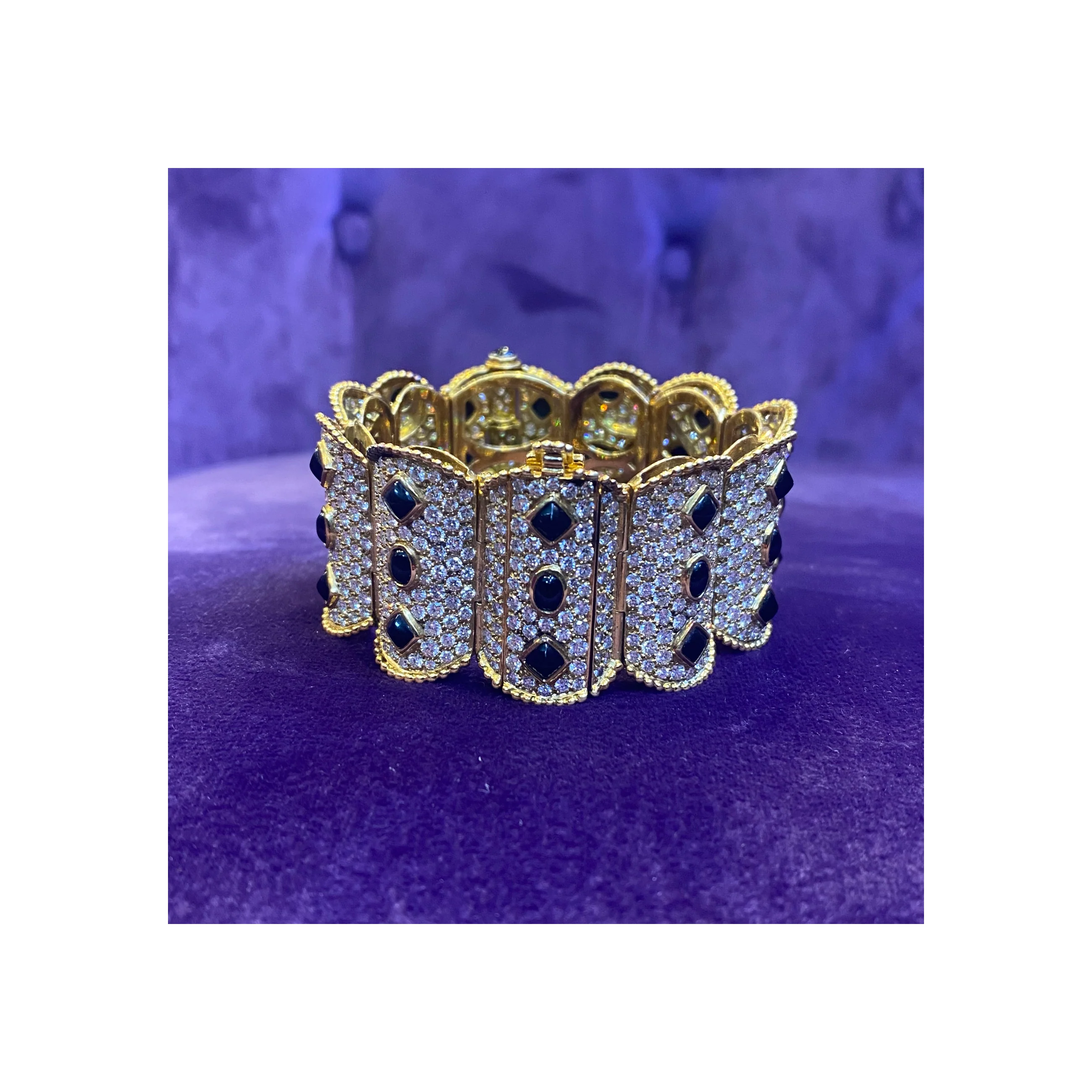 Boucheron Diamond & Onyx Gold Bracelet - Image 8