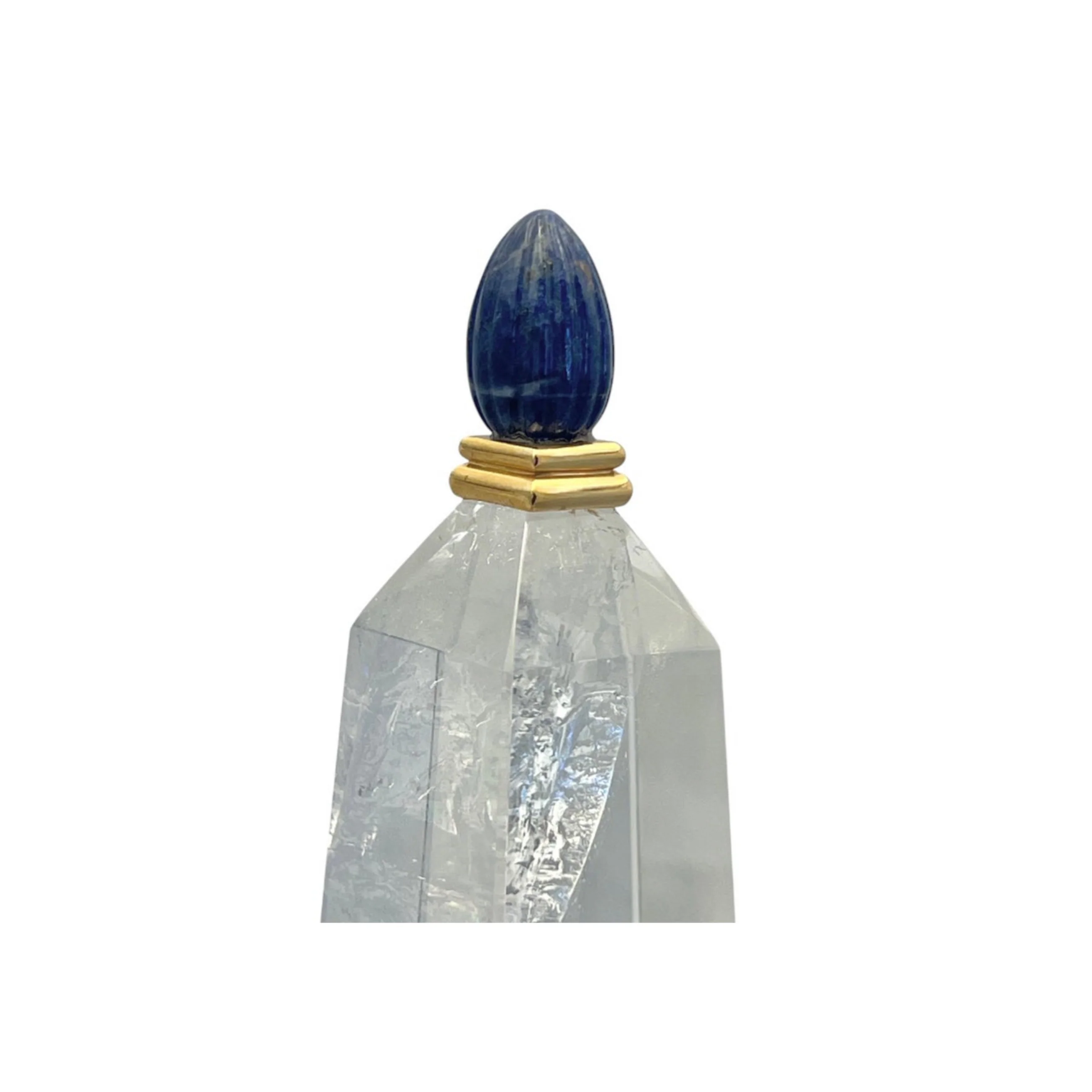 Boucheron Pair of Rock Crystal and Gold Obelisks - Image 9