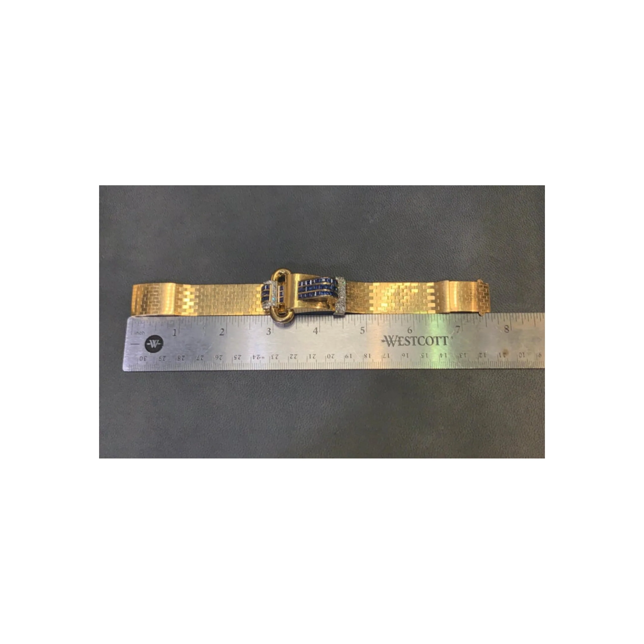 Boucheron Retro Sapphire and Diamond Bracelet - Image 10