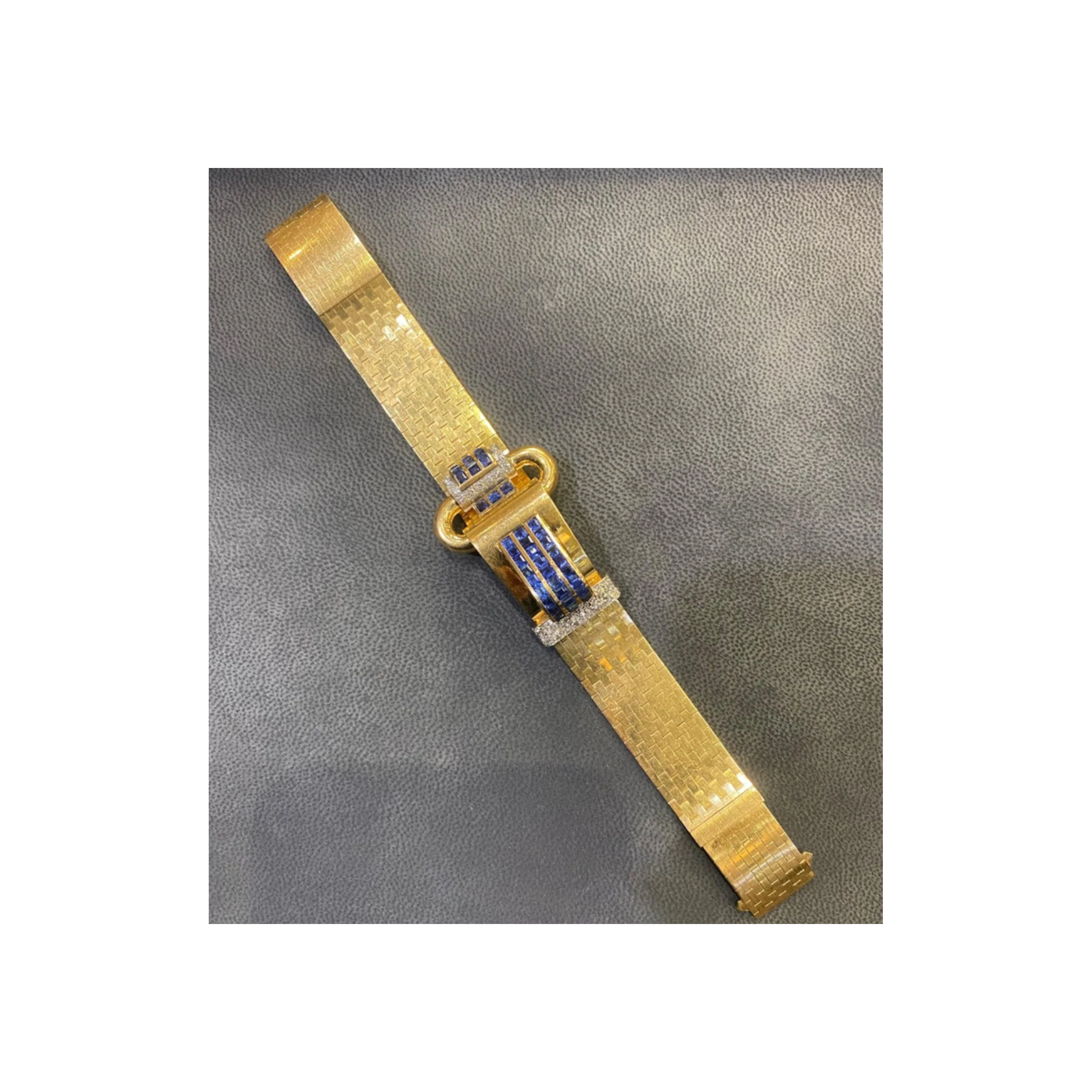 Boucheron Retro Sapphire and Diamond Bracelet - Image 11