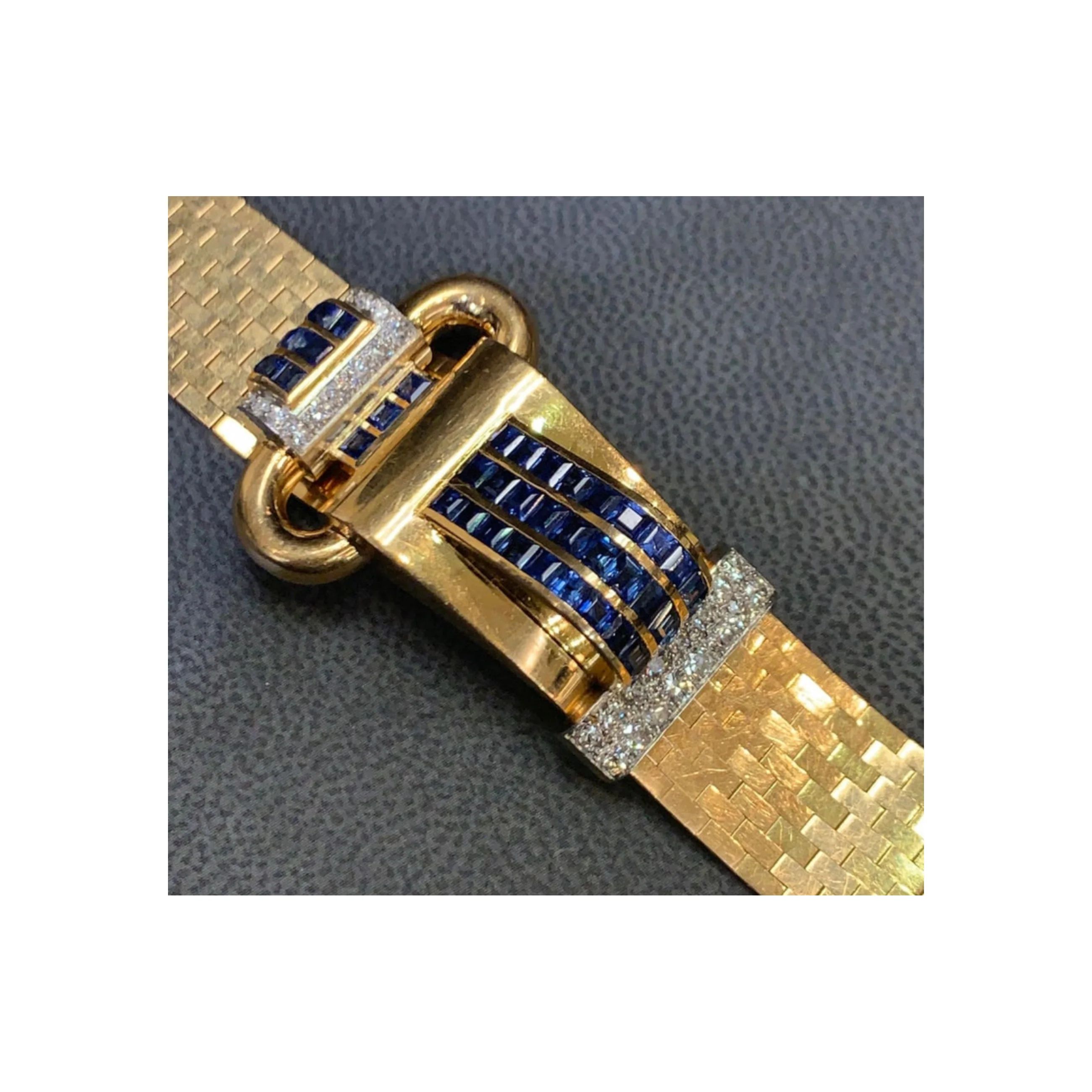 Boucheron Retro Sapphire and Diamond Bracelet - Image 3