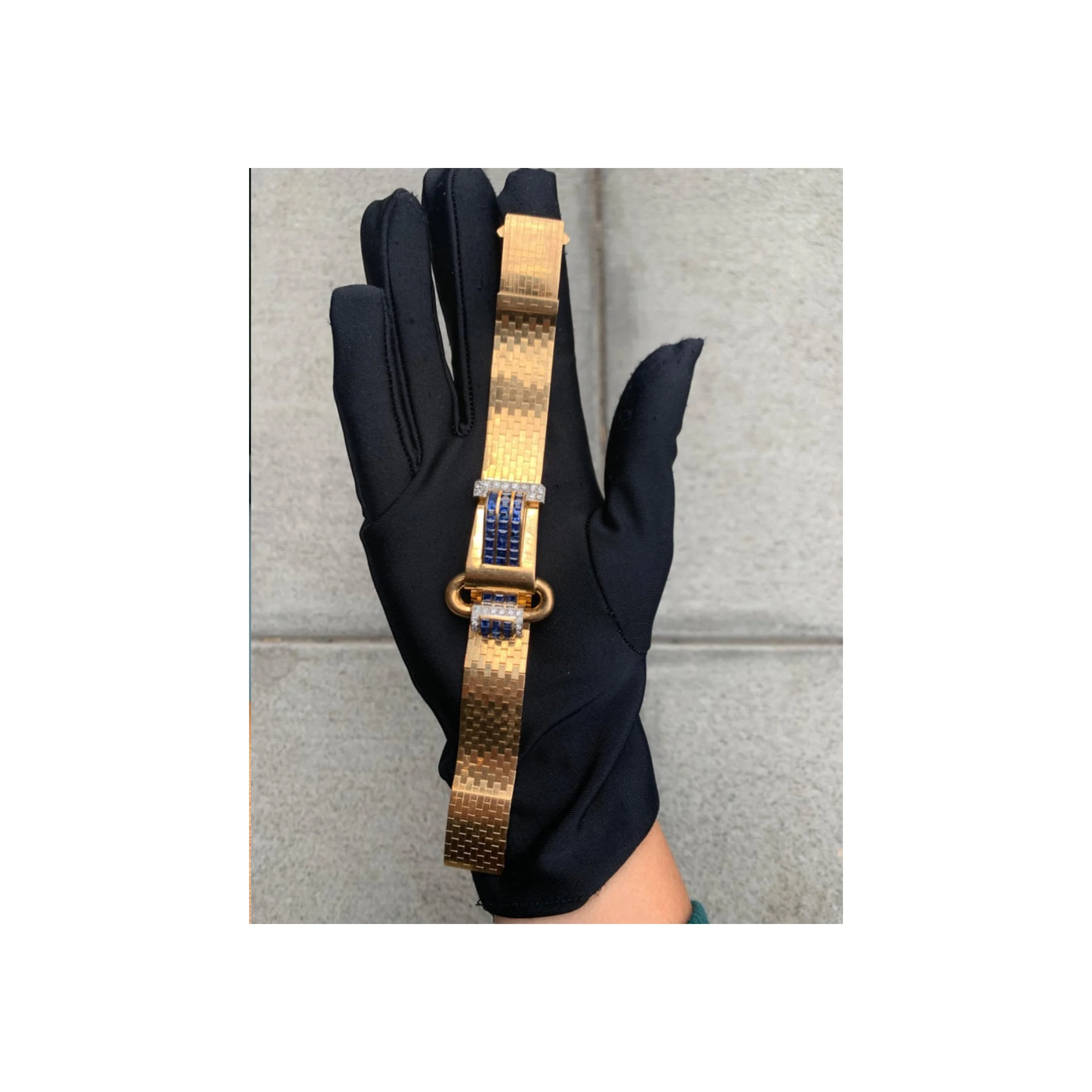 Boucheron Retro Sapphire and Diamond Bracelet - Image 6
