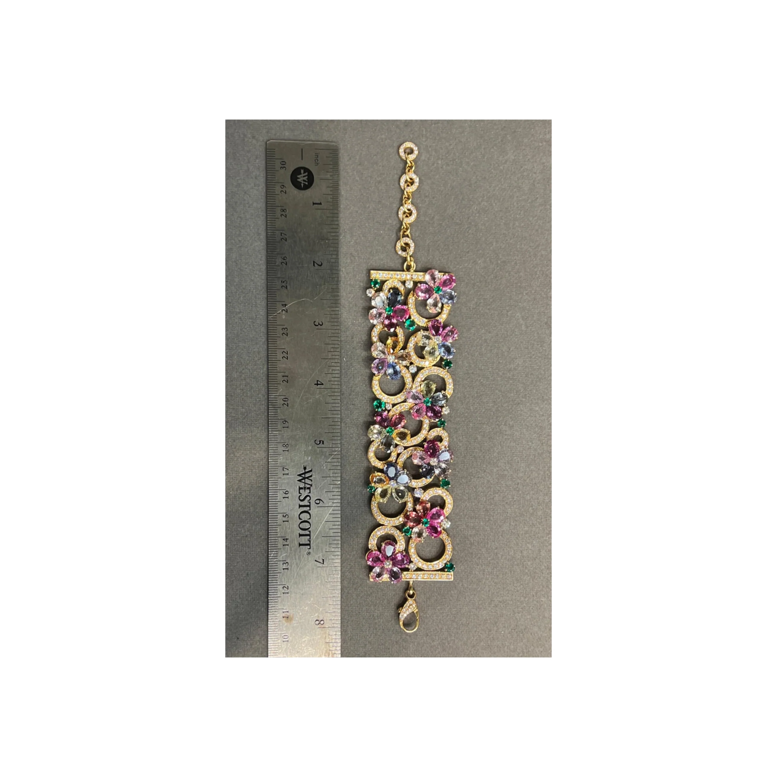 Bvlgari Multicolor Sapphire and Emerald Bracelet - Image 7