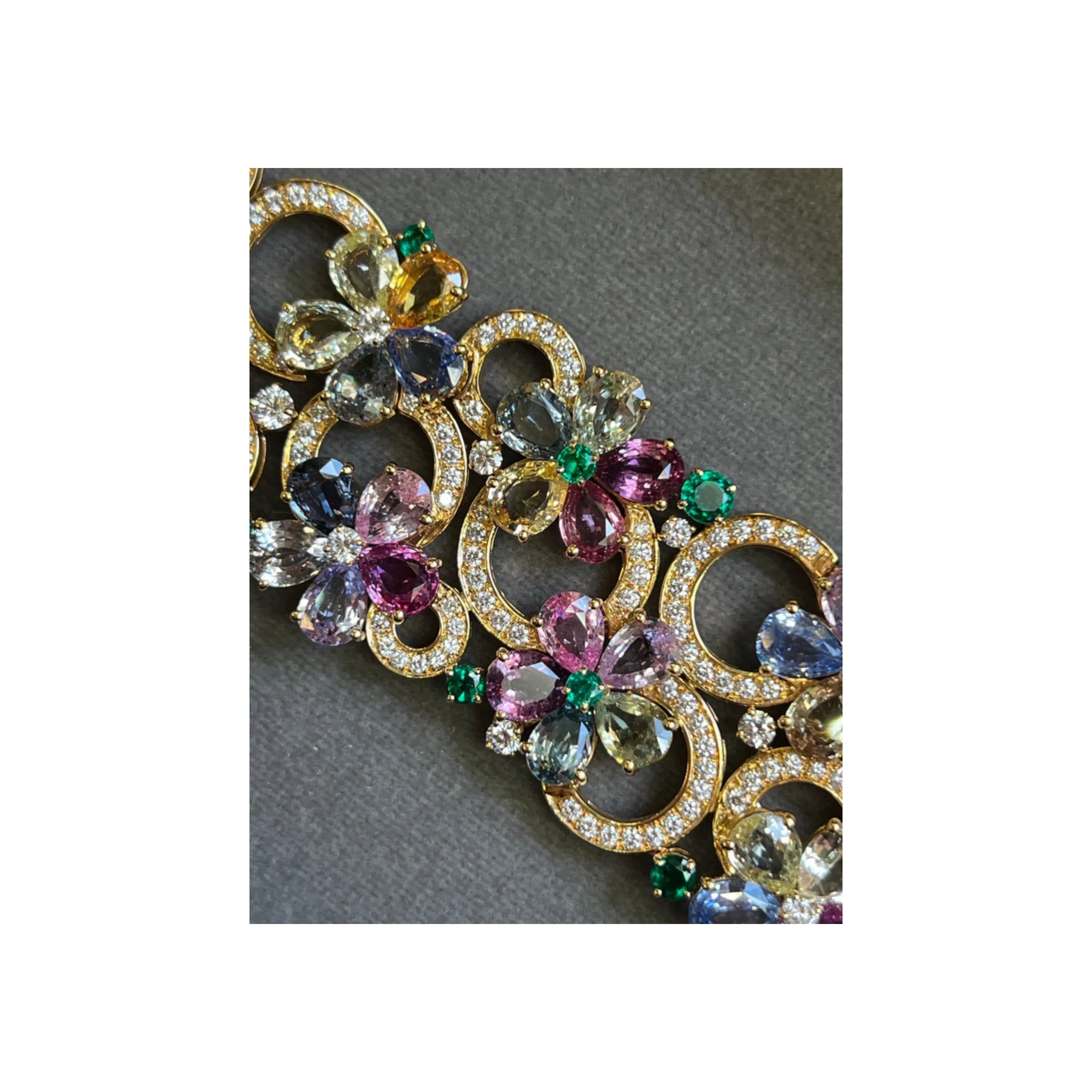 Bvlgari Multicolor Sapphire and Emerald Bracelet - Image 8