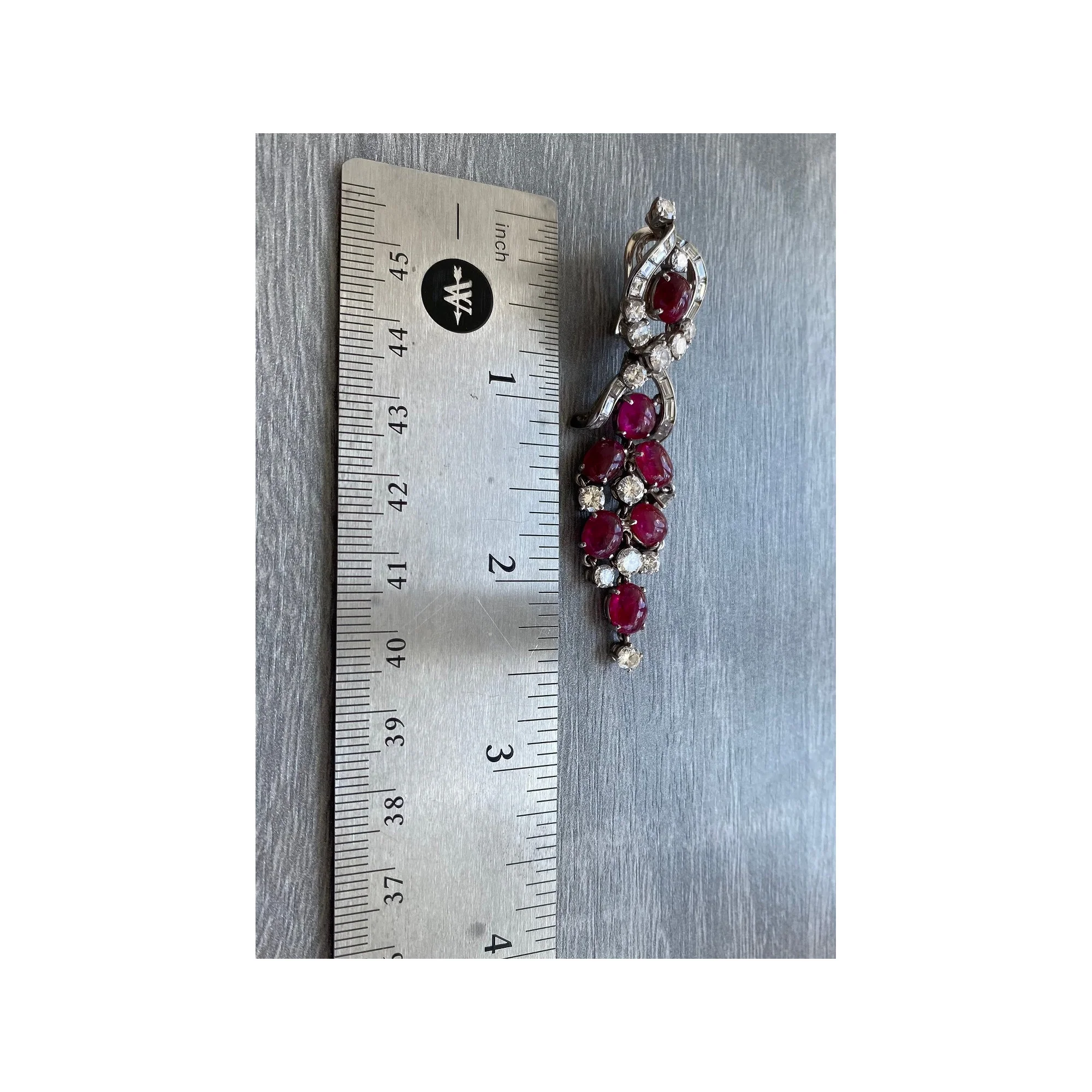 Cabochon Ruby and Diamond Earrings by Bvlgari - Image 6