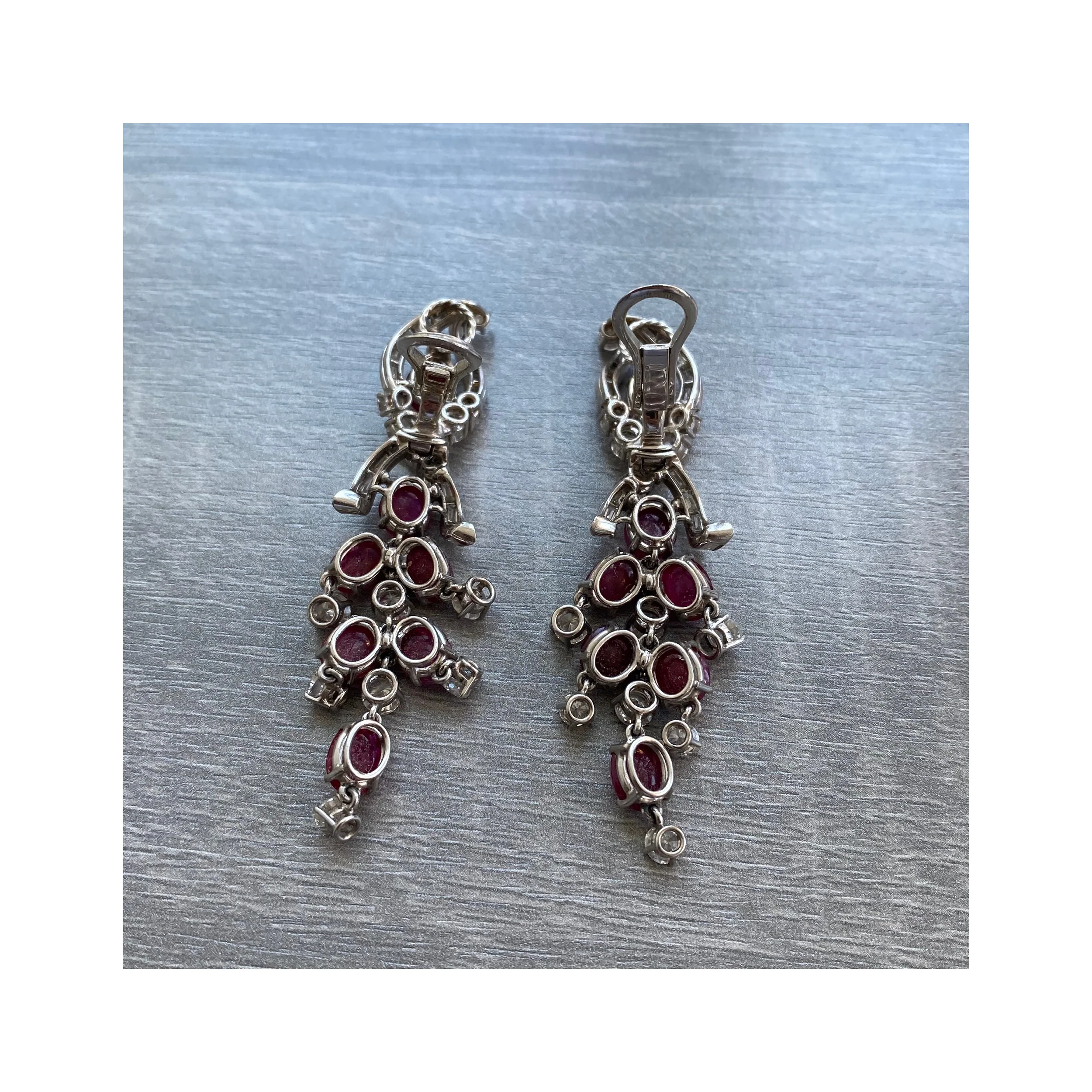Cabochon Ruby and Diamond Earrings by Bvlgari - Image 7