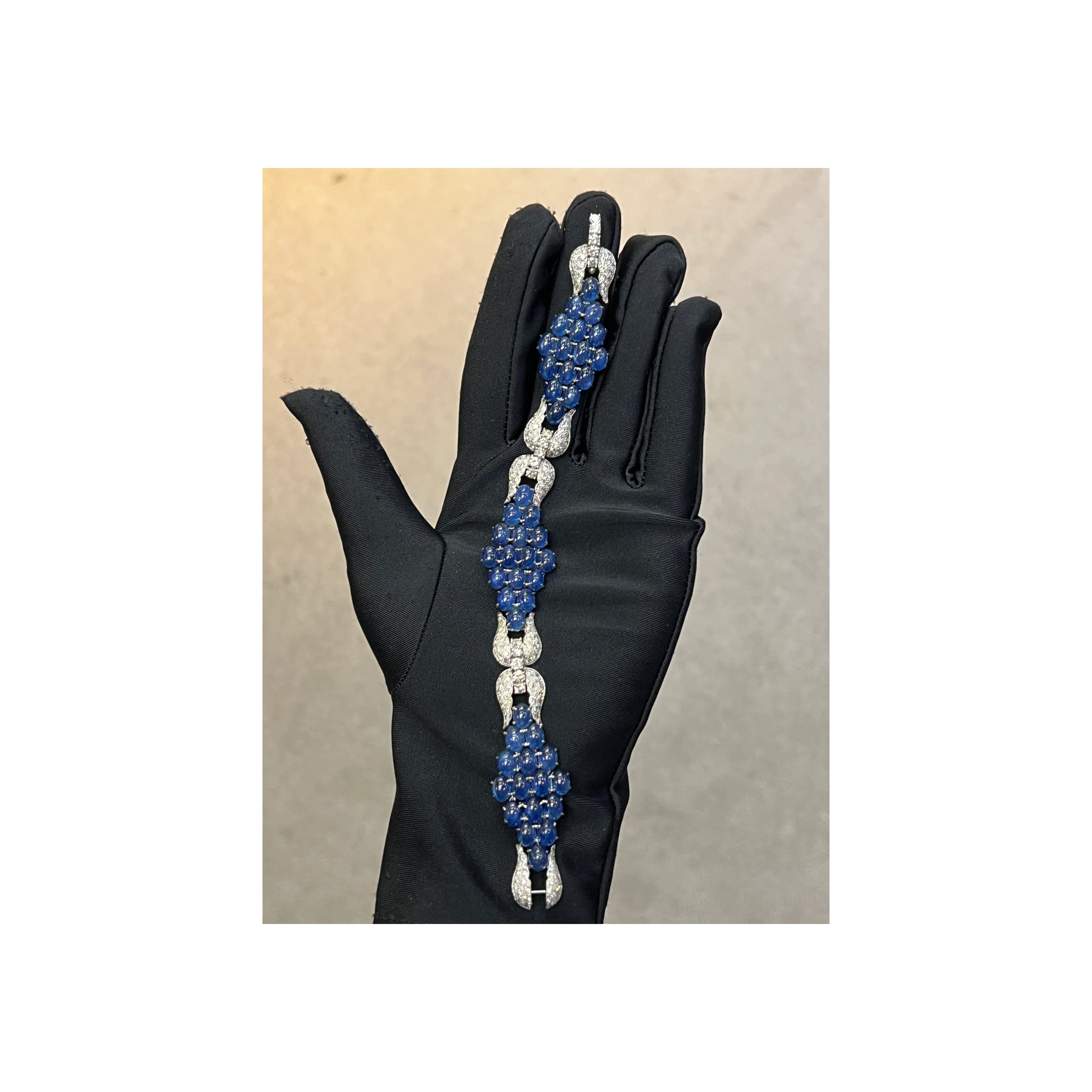 Cabochon Sapphire and Diamond Bracelet - Image 3