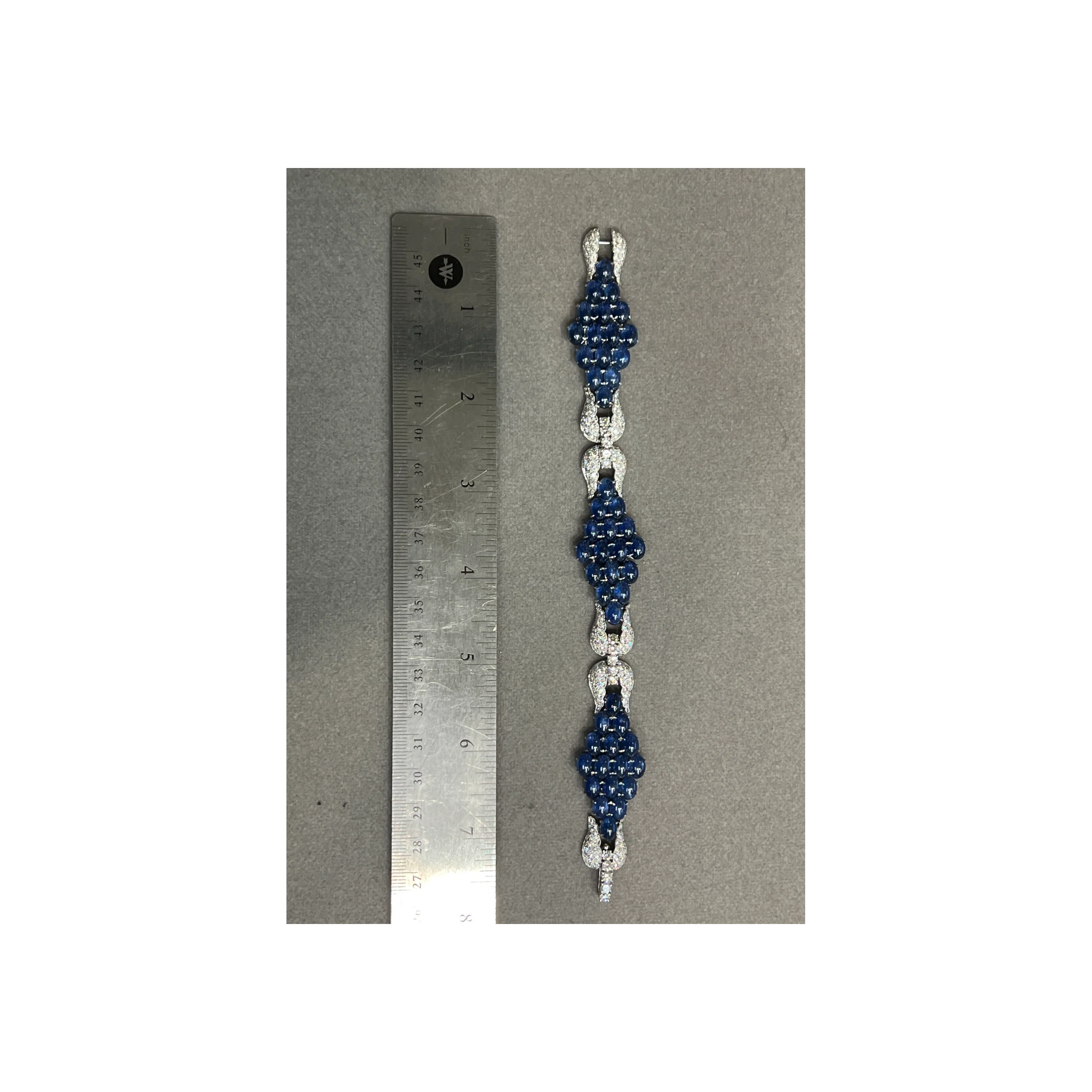 Cabochon Sapphire and Diamond Bracelet - Image 4
