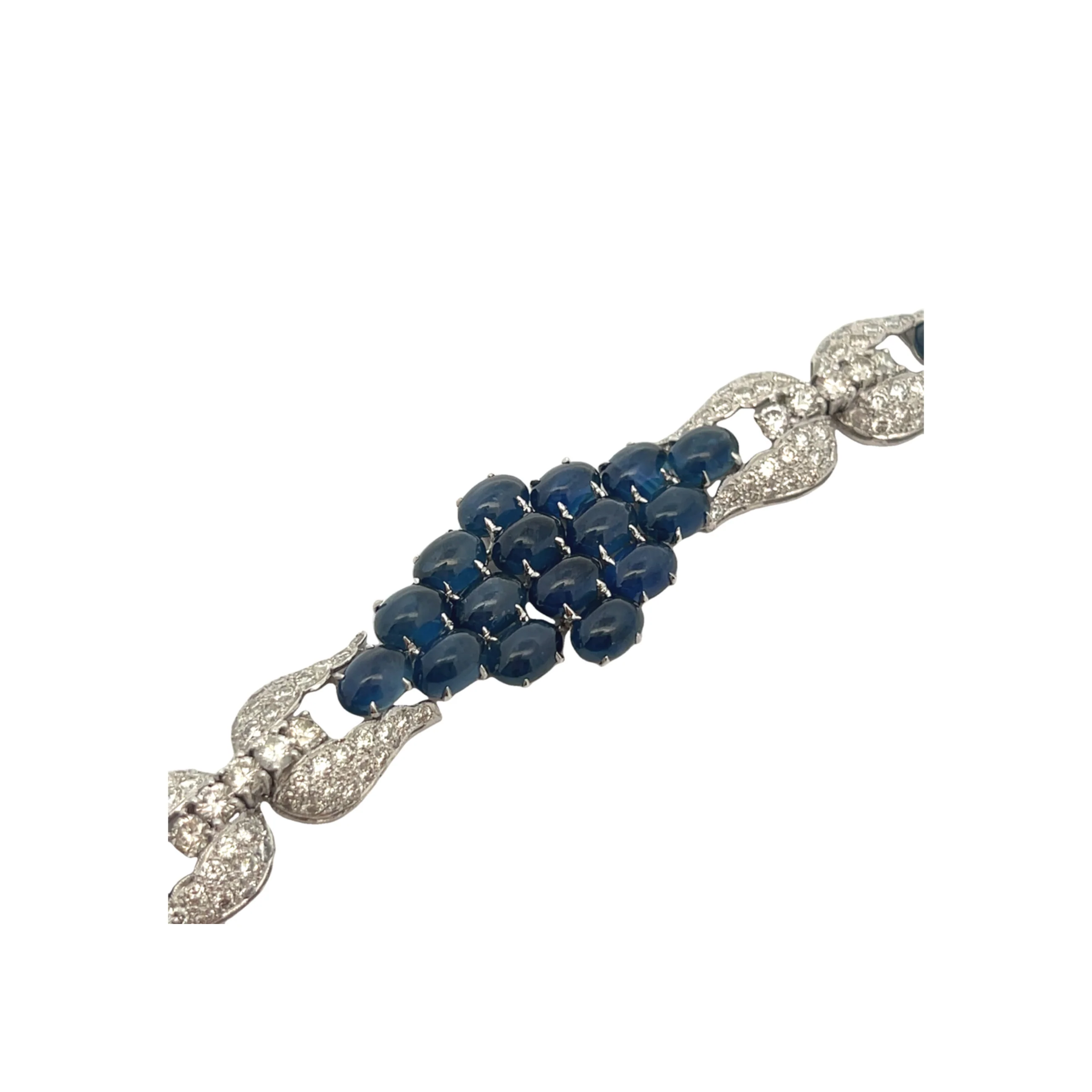 Cabochon Sapphire and Diamond Bracelet - Image 5