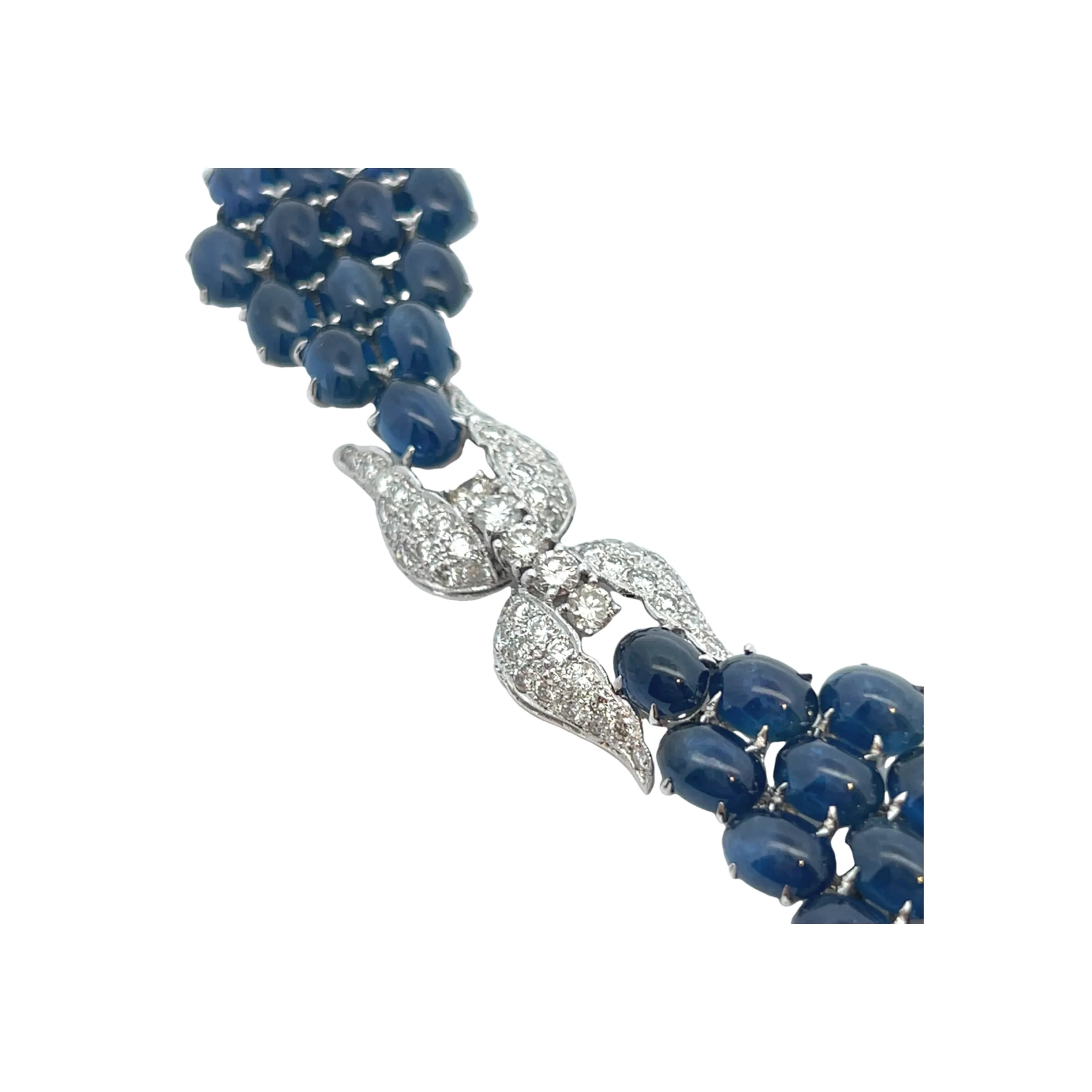 Cabochon Sapphire and Diamond Bracelet - Image 6