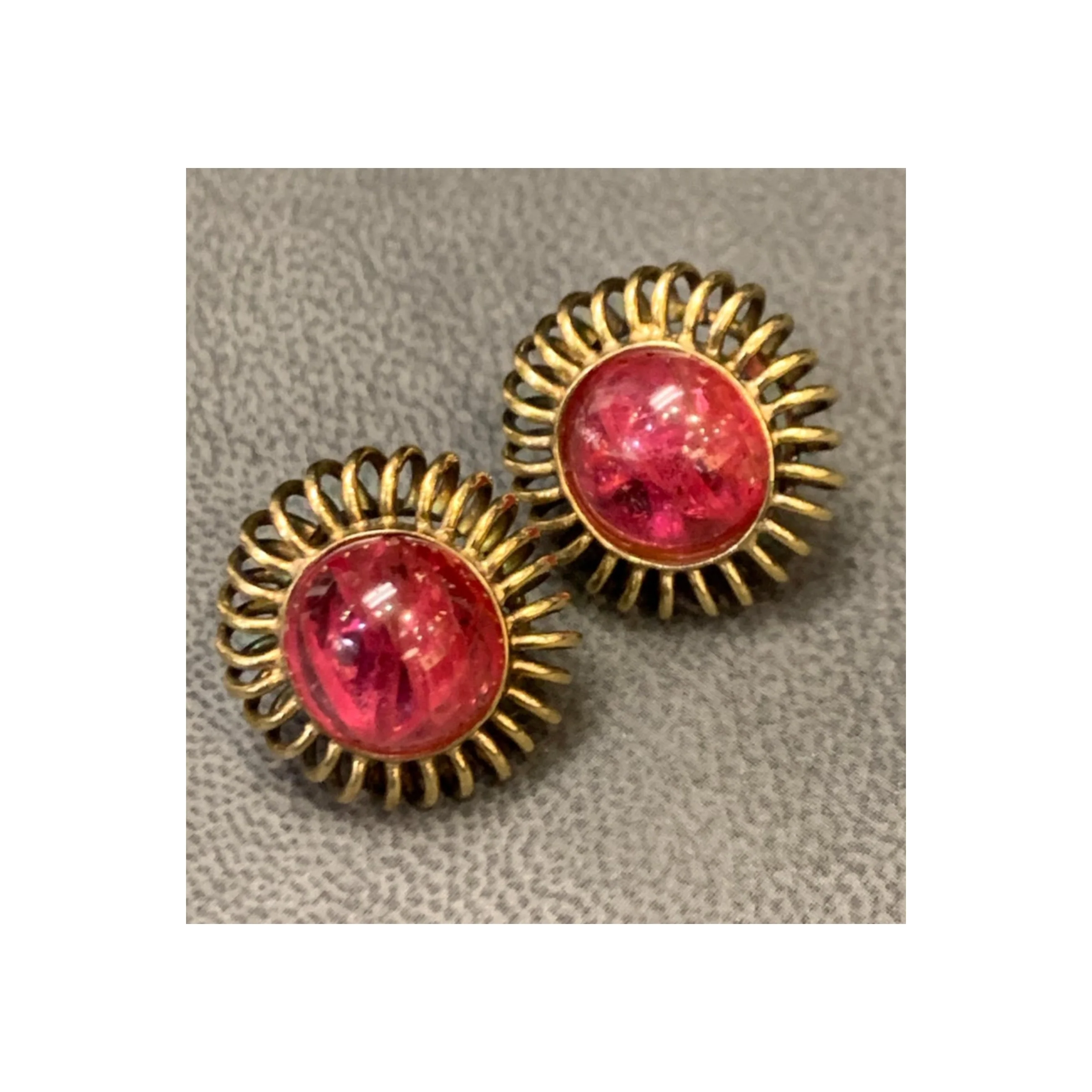 Cabochon Spinel Earrings - Image 4