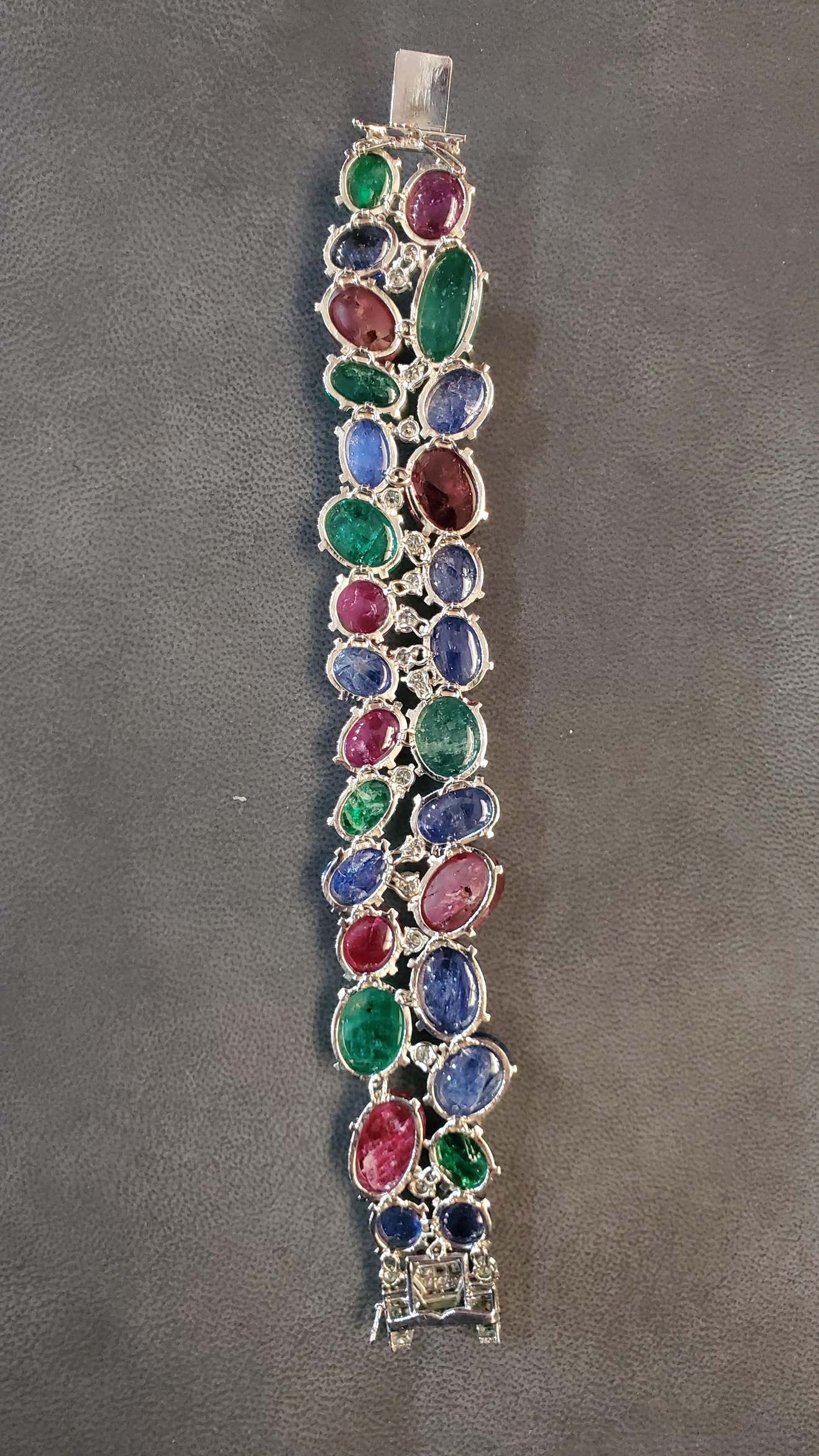 Art Deco Cabochon Tutti Frutti Bracelet - Image 8