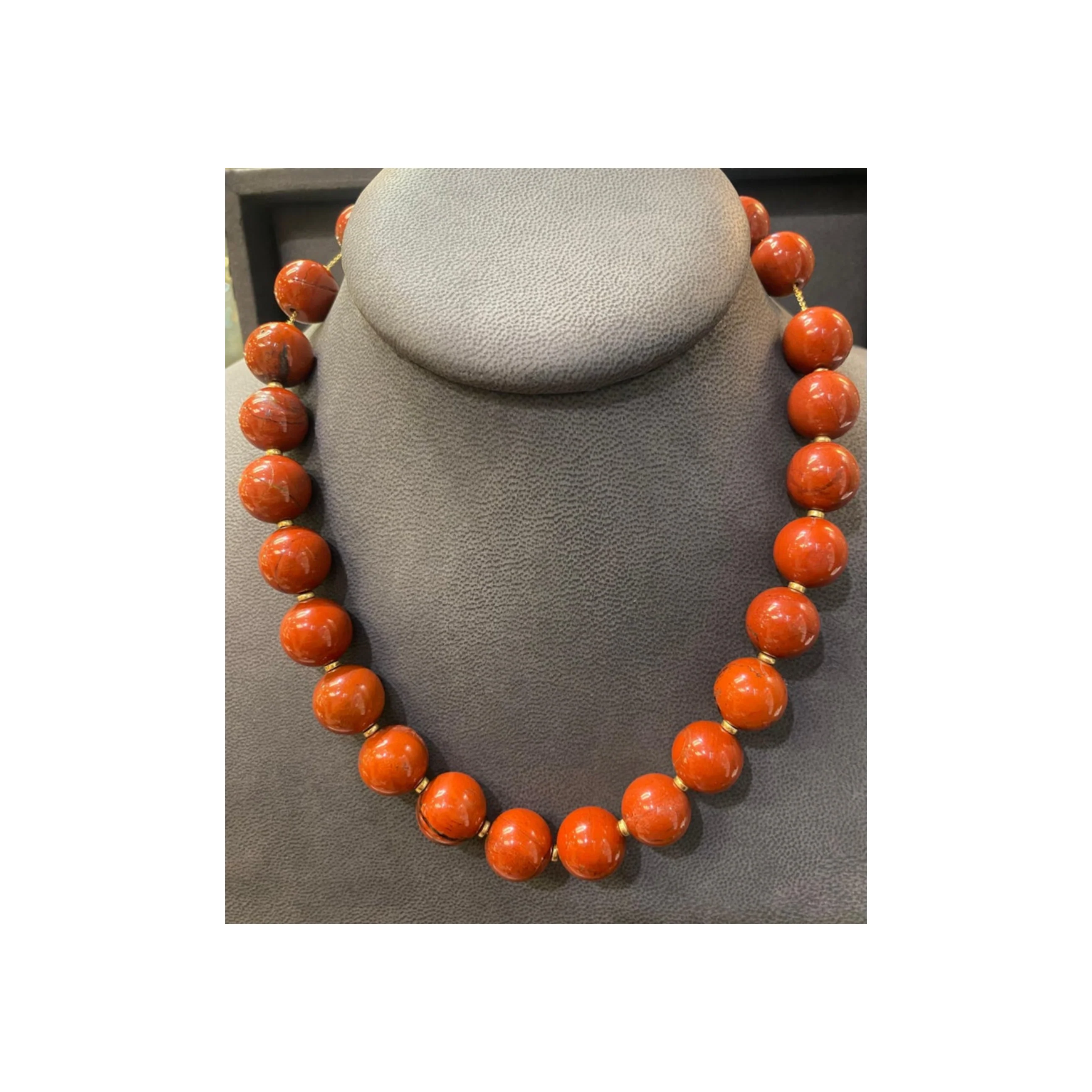 Carnelian Bead Necklace. - Image 4
