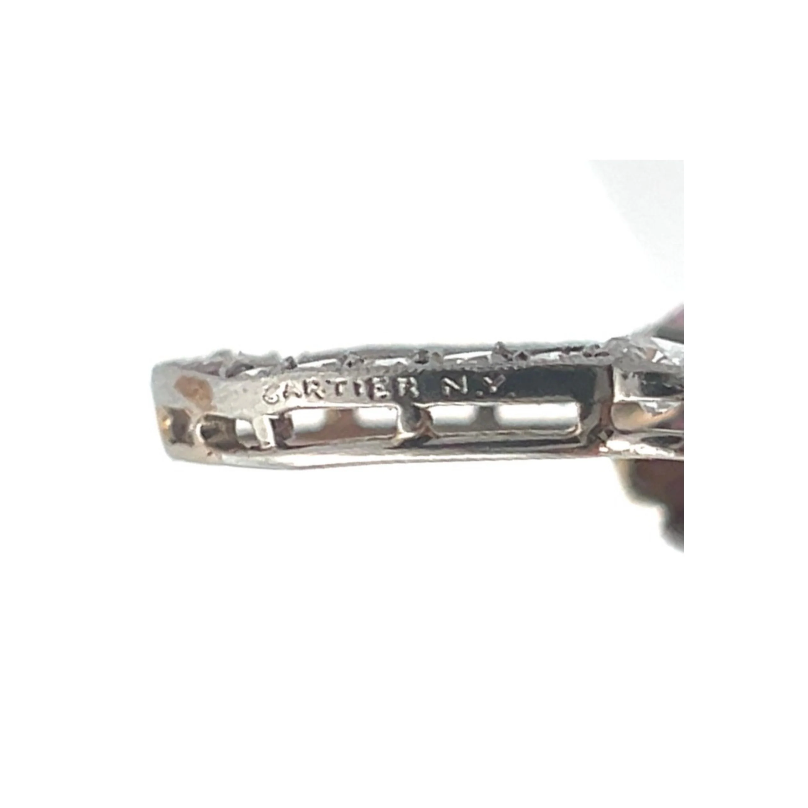 Cartier Art Deco Ruby Clip Brooch - Image 3