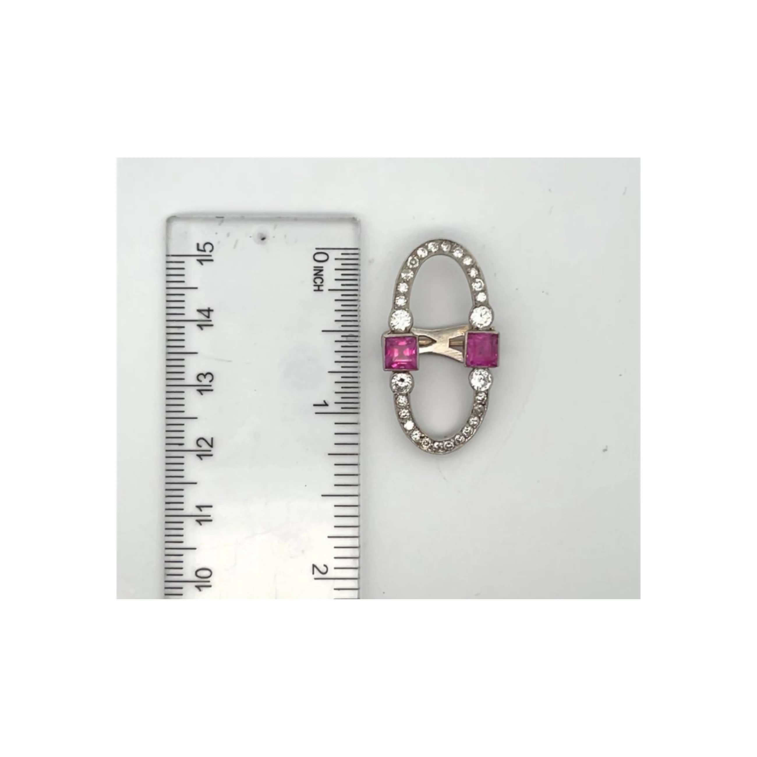 Cartier Art Deco Ruby Clip Brooch - Image 4