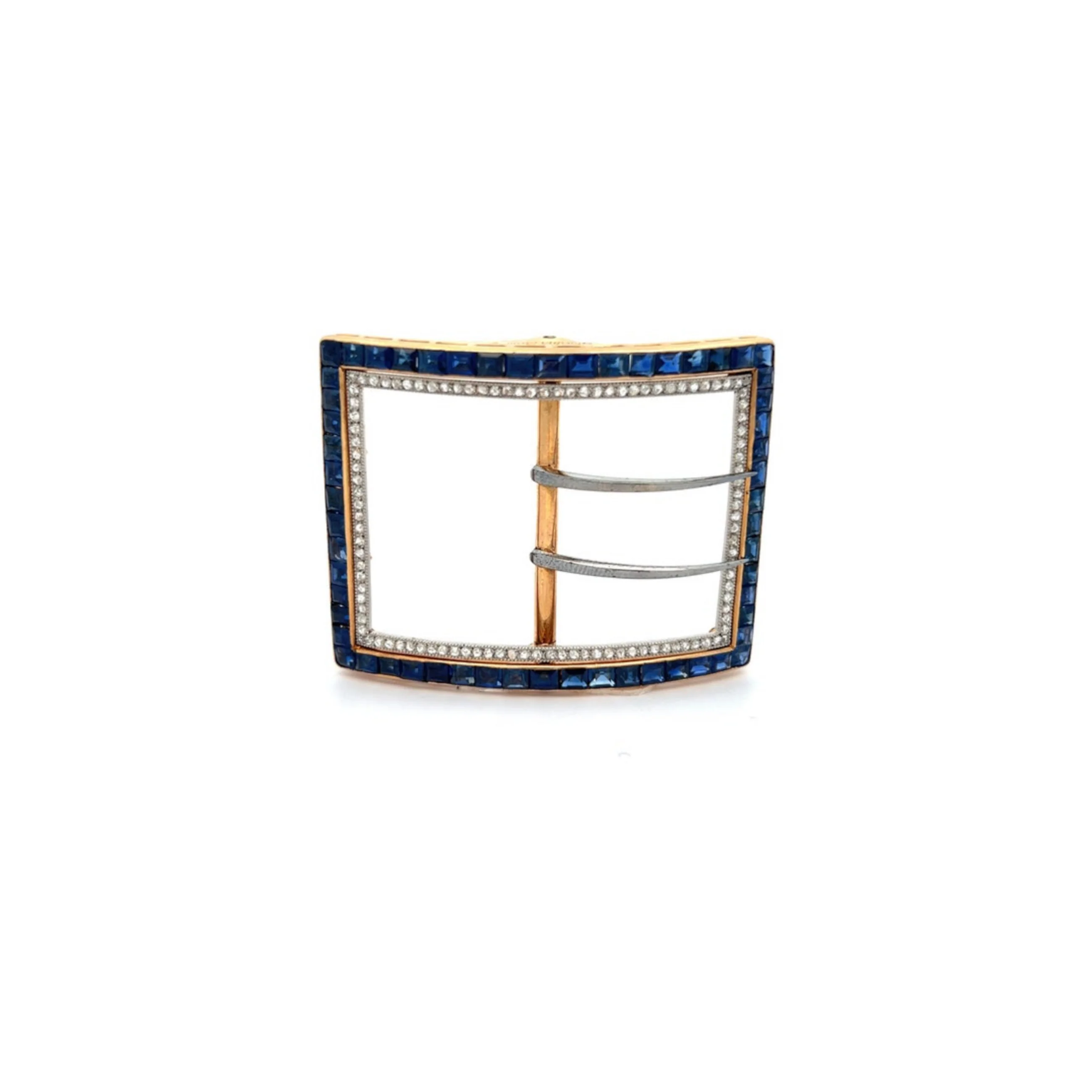 Cartier Art Deco Sapphire and Diamond Belt Buckle - Image 6