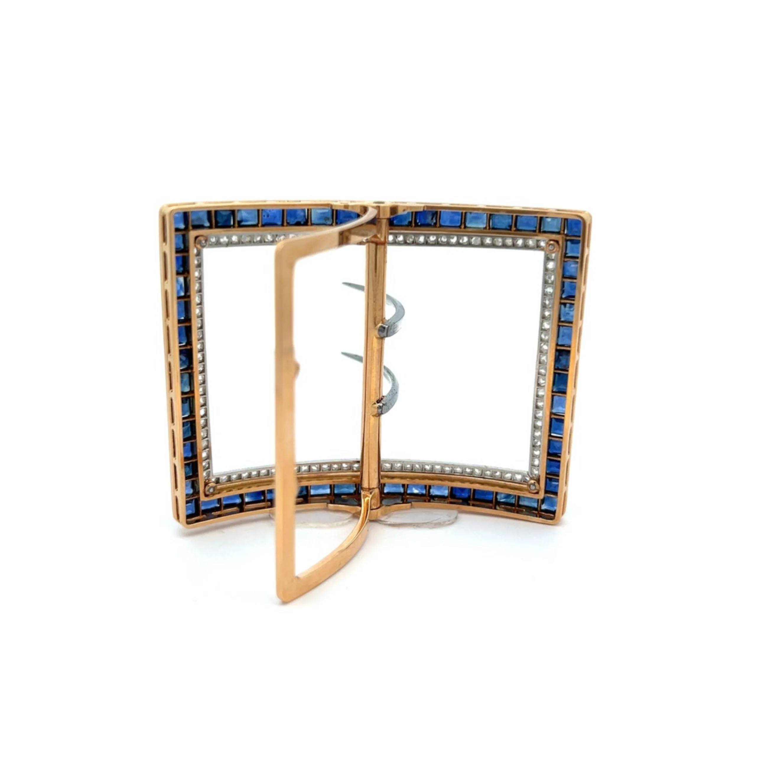 Cartier Art Deco Sapphire and Diamond Belt Buckle - Image 7