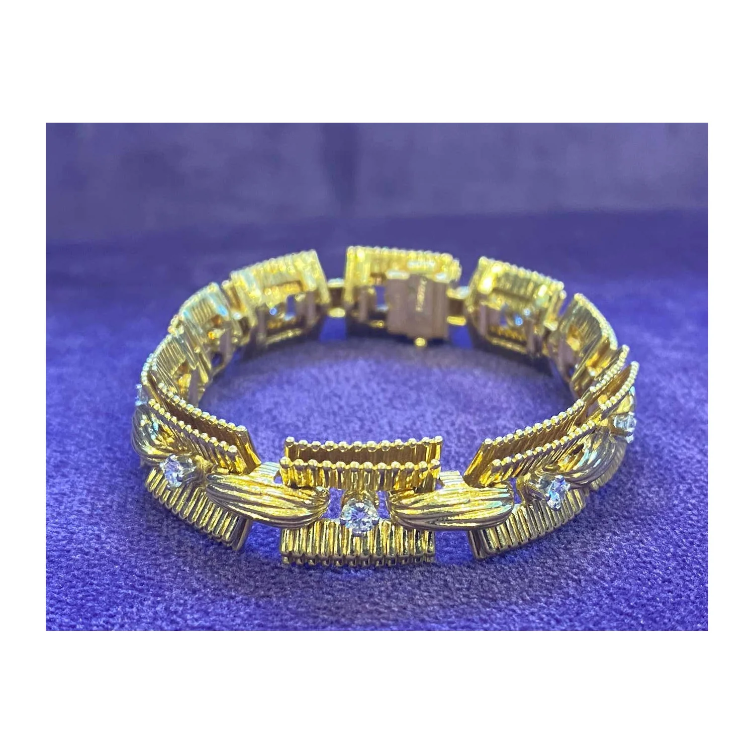 Cartier Yellow Gold and Diamond Bracelet - Image 3