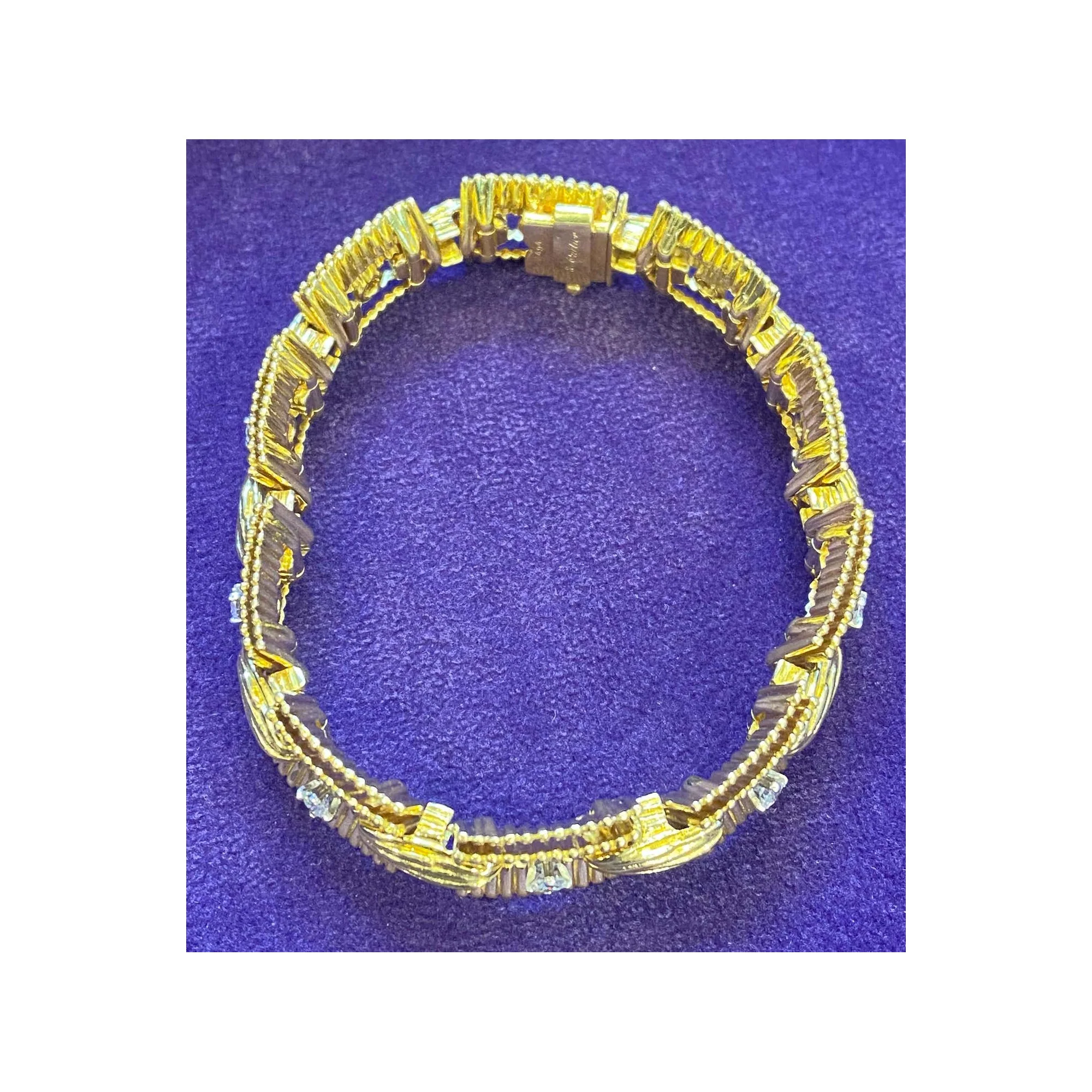 Cartier Yellow Gold and Diamond Bracelet - Image 4