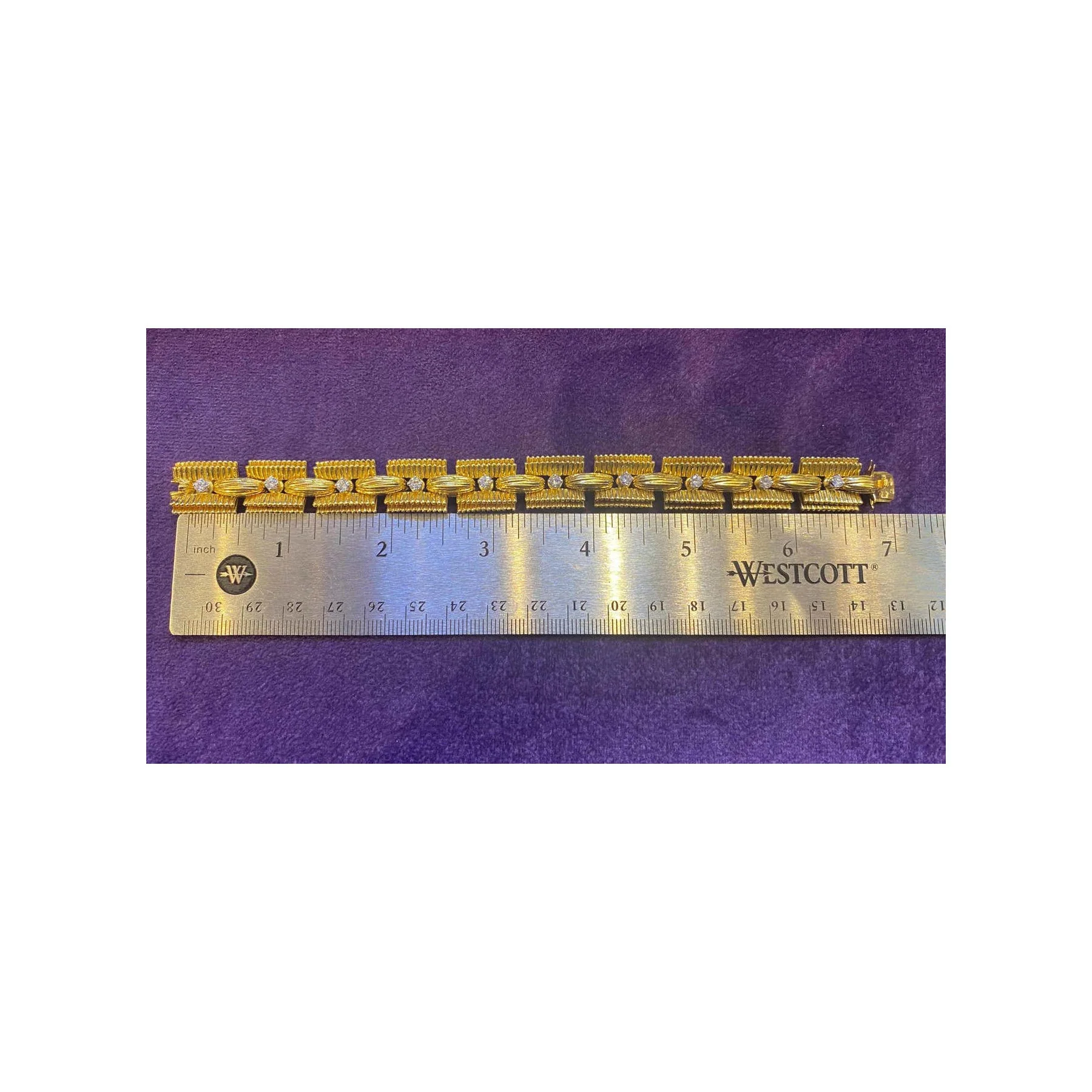 Cartier Yellow Gold and Diamond Bracelet - Image 8