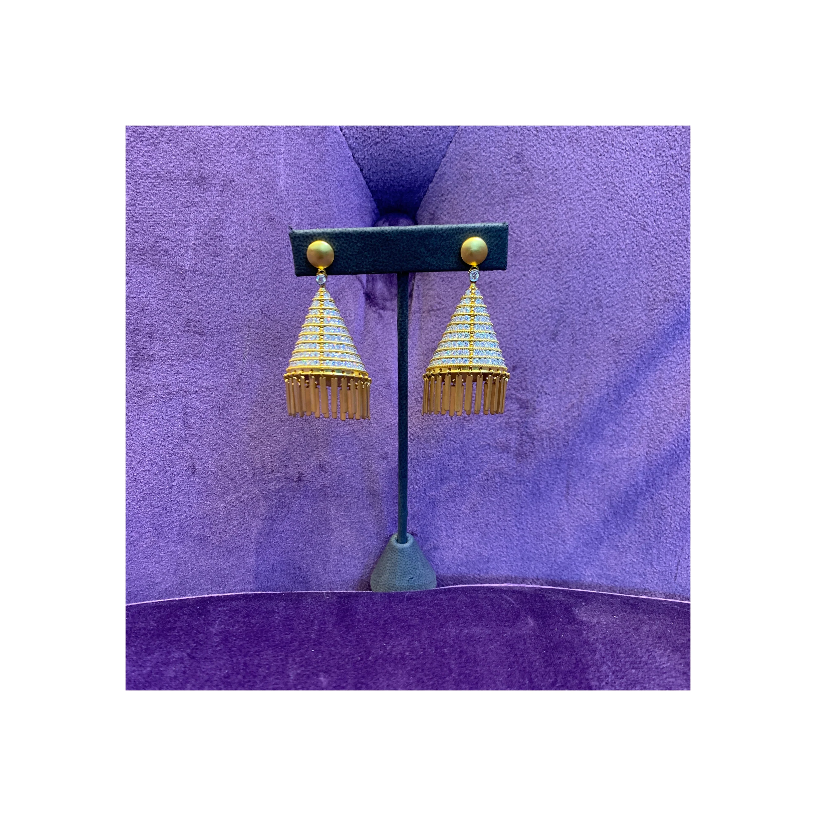 Chandelier Diamond Earrings - Image 4