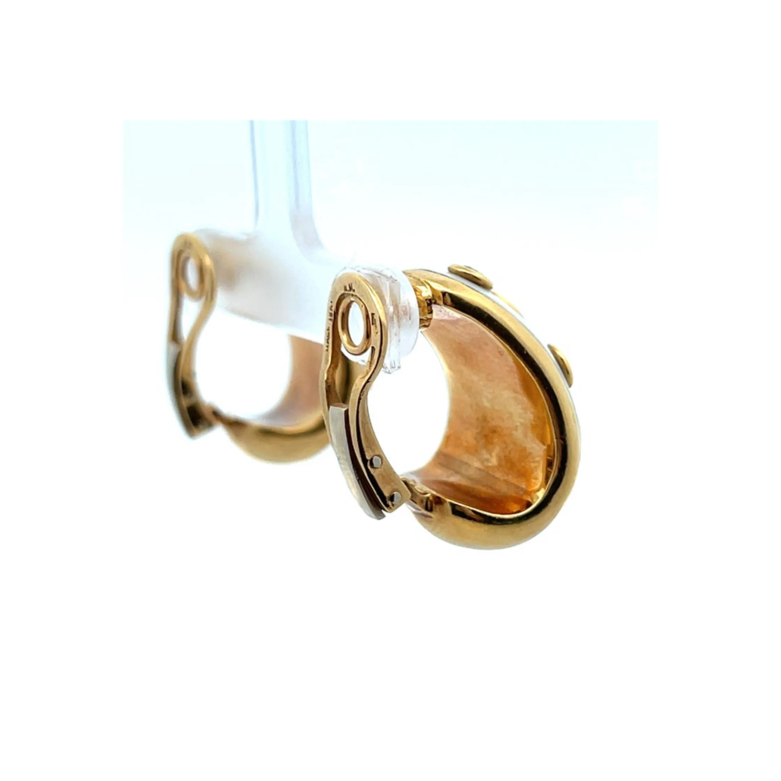 Citrine and Diamond Earrings - Image 5
