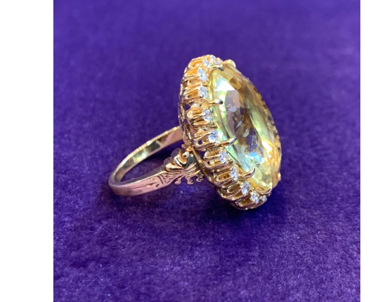 Citrine and Diamond Ring - Image 3