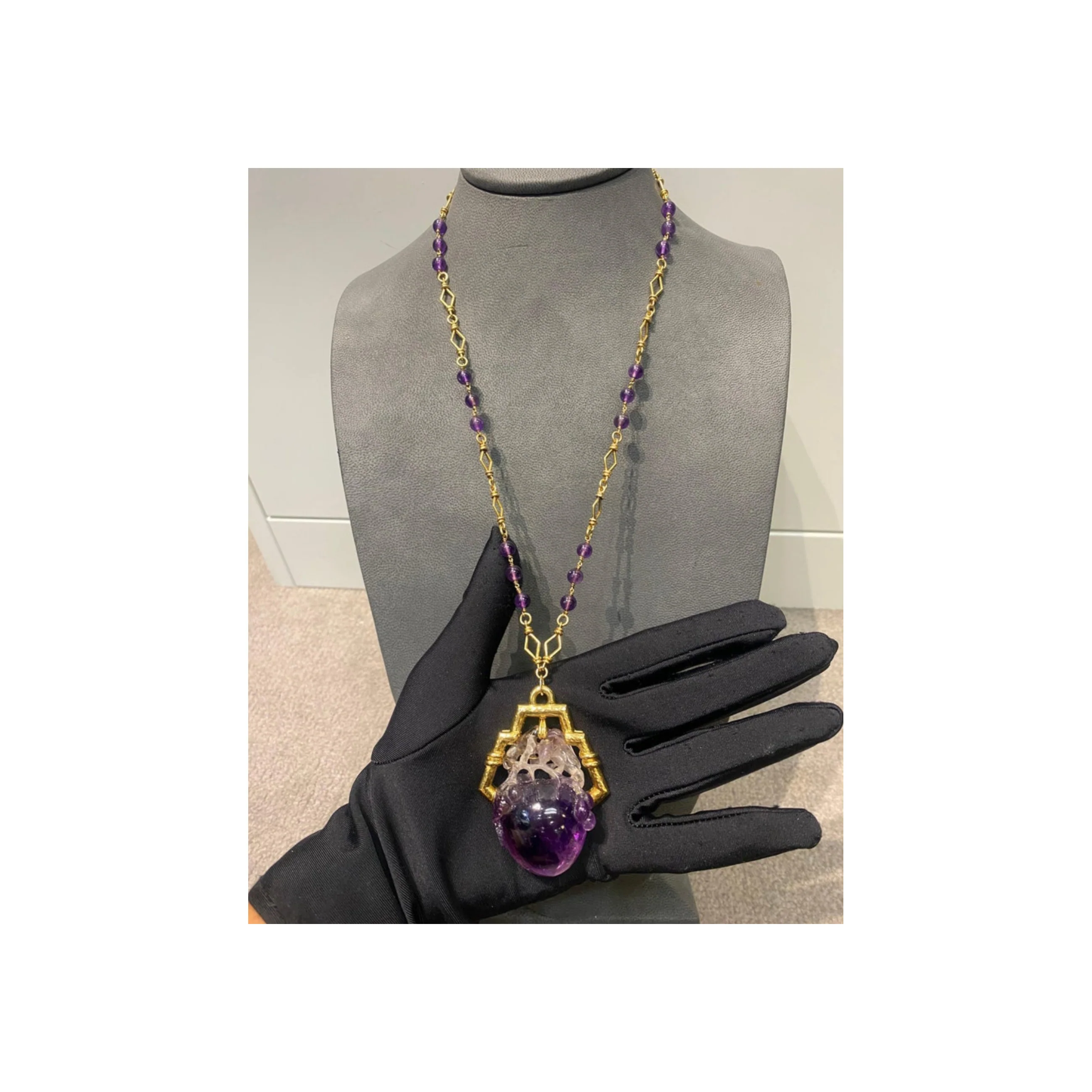 David Webb Amethyst Necklace - Image 4