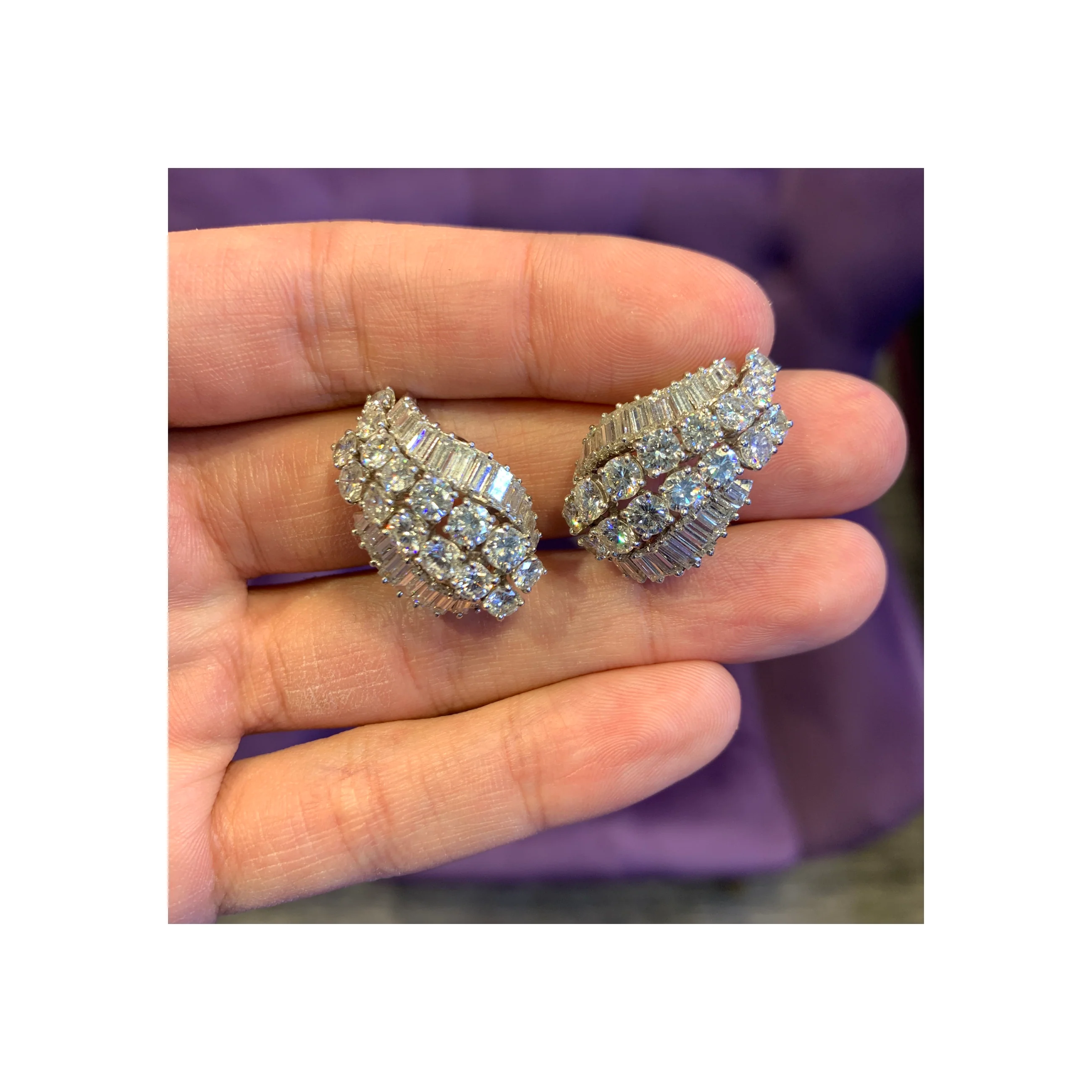 David Webb Diamond Earrings - Image 4