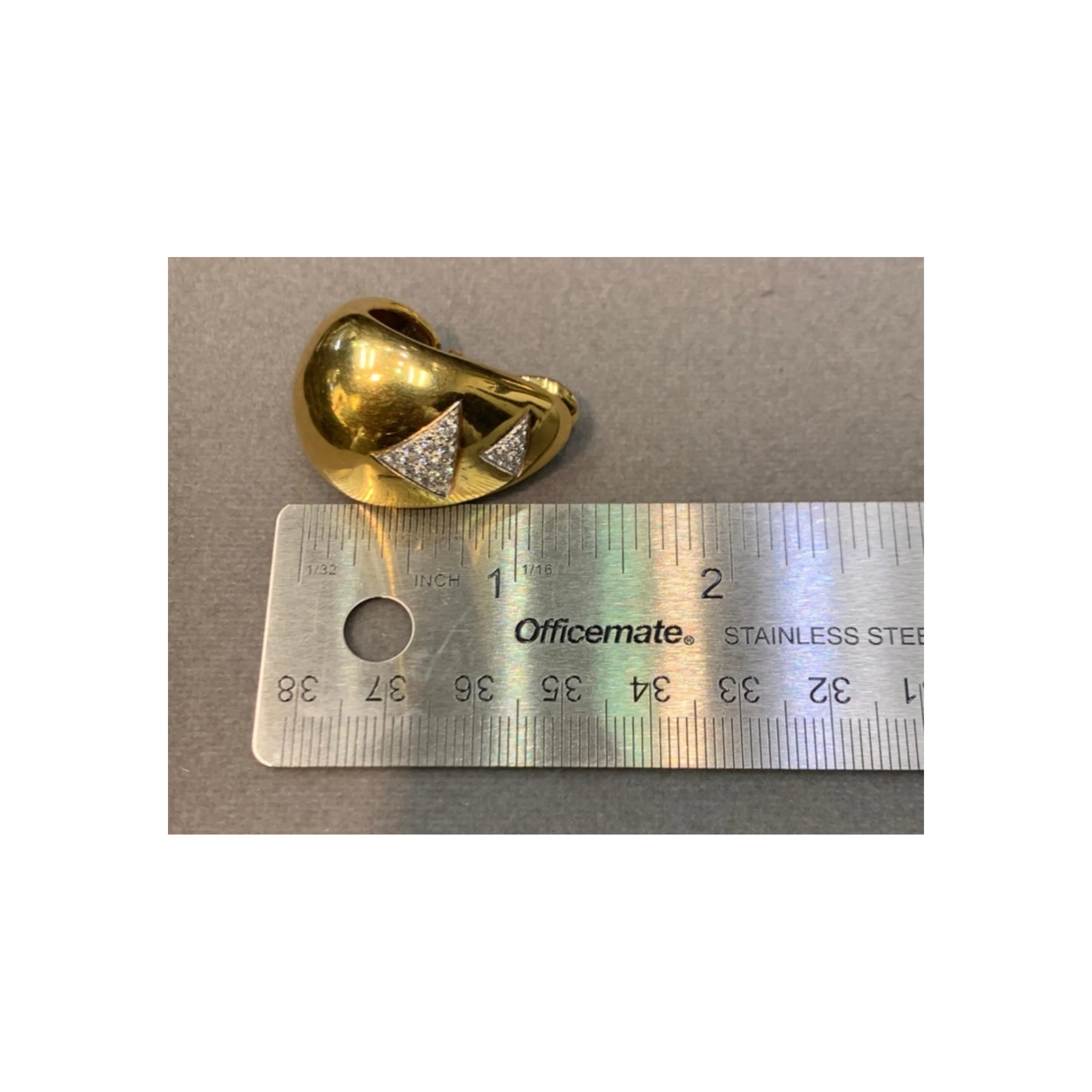 David Webb Diamond & Gold Earrings - Image 8