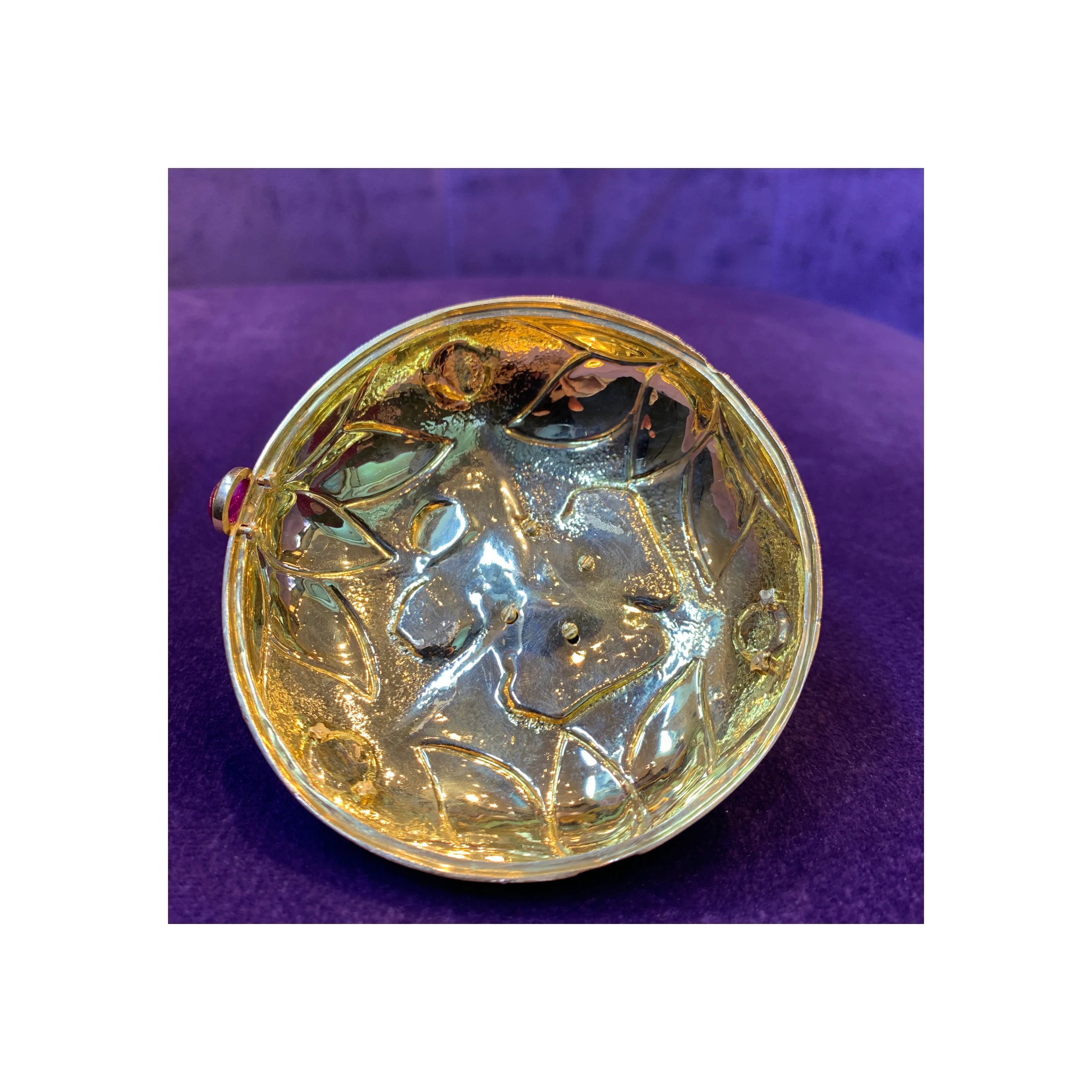 David Webb Multi Gem and Enamel Gold Frog Bowl - Image 13