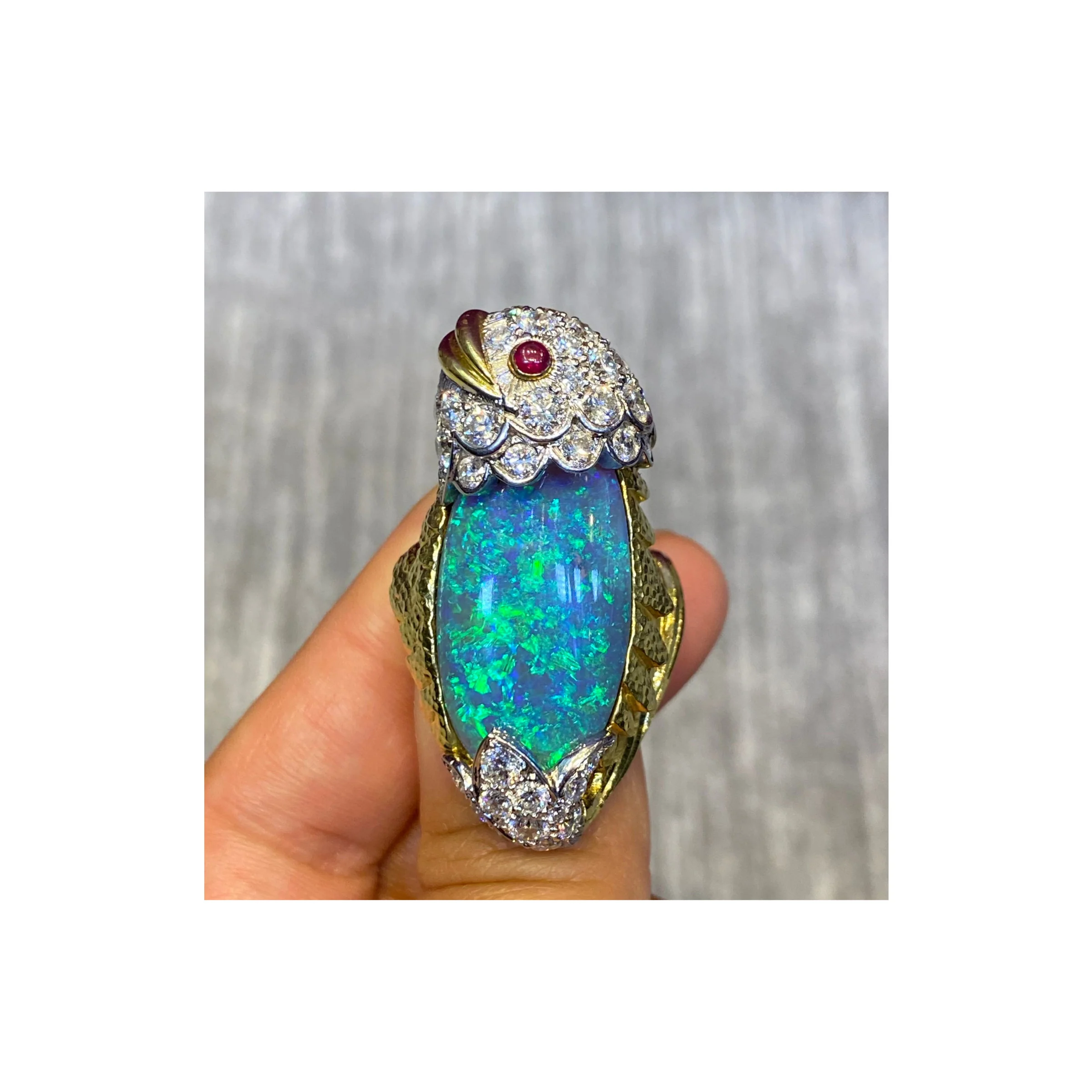 David Webb Opal Fish Ring - Image 3