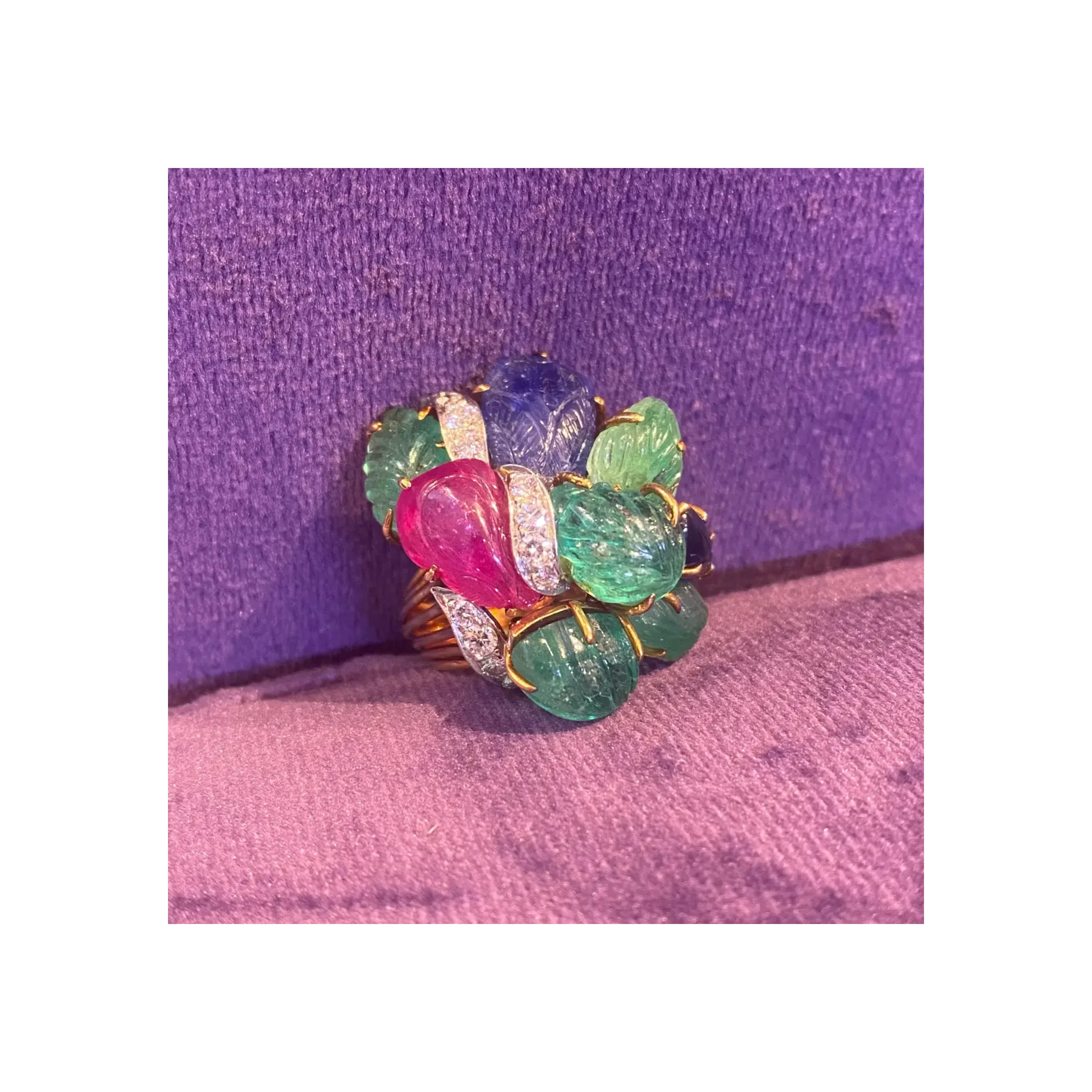 David Webb Tutti Frutti Ring - Image 4