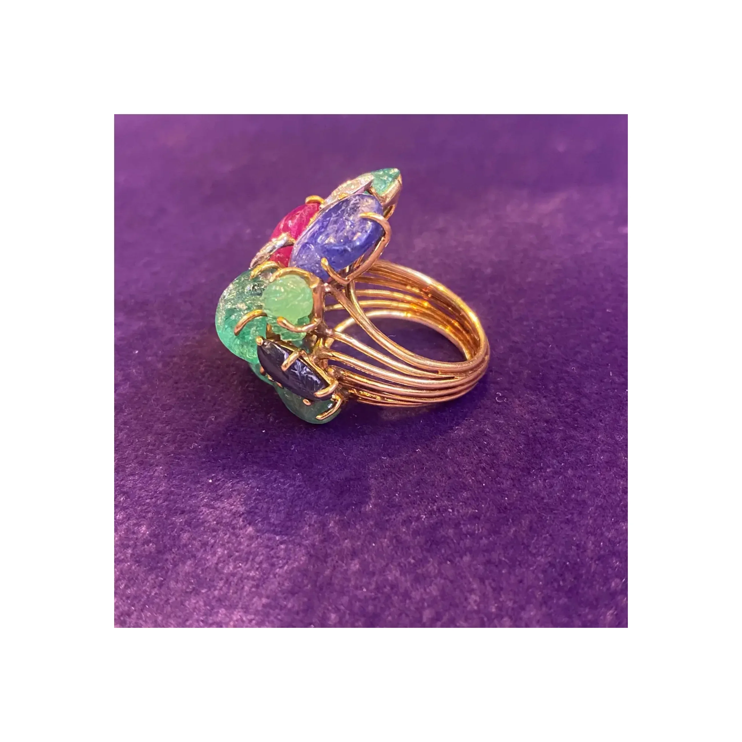David Webb Tutti Frutti Ring - Image 6