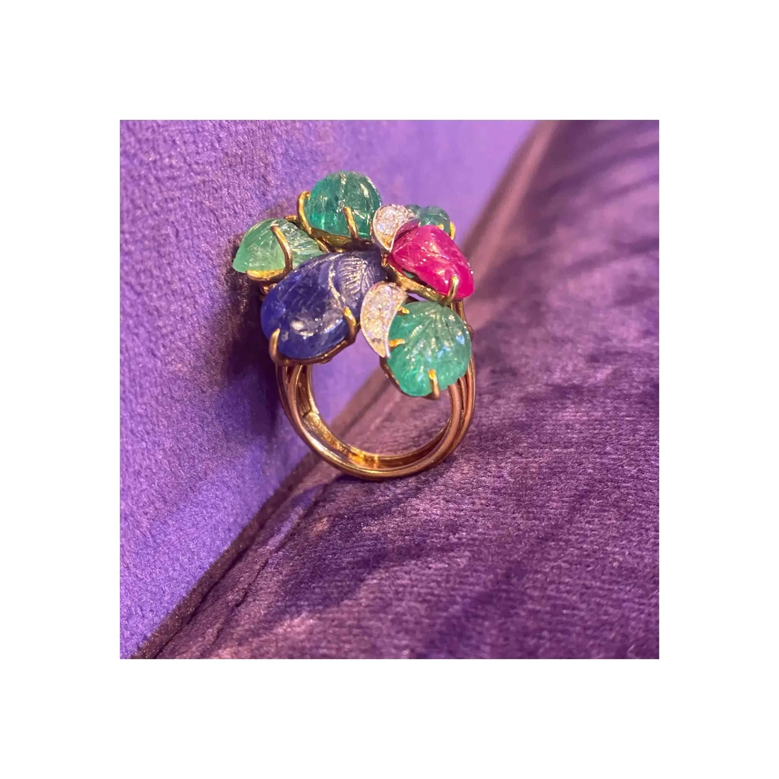 David Webb Tutti Frutti Ring - Image 8
